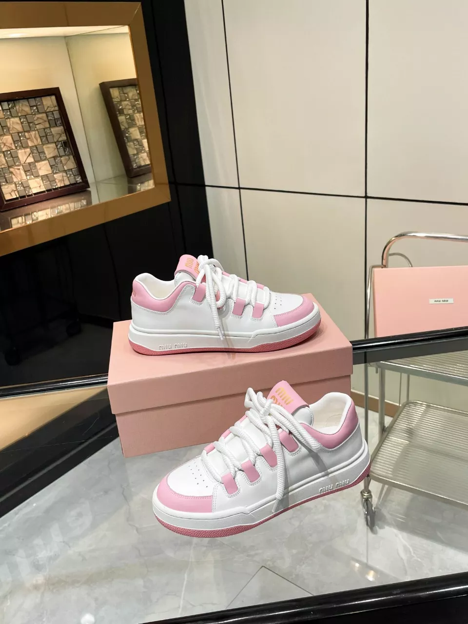 MIU MIU Casual Shoes For Women Comfortable 8785