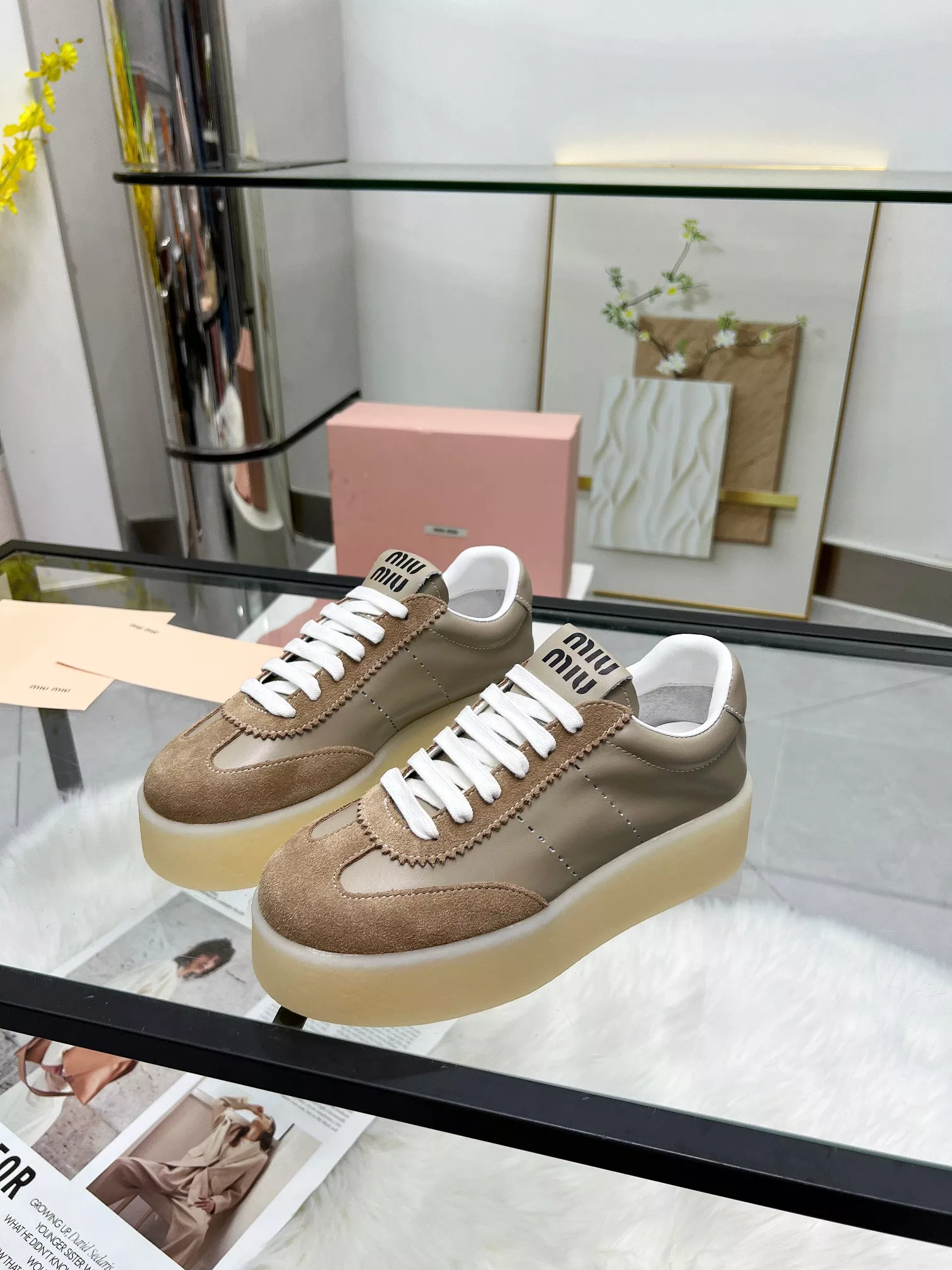 MIU MIU Casual Shoes For Women Comfortable 979
