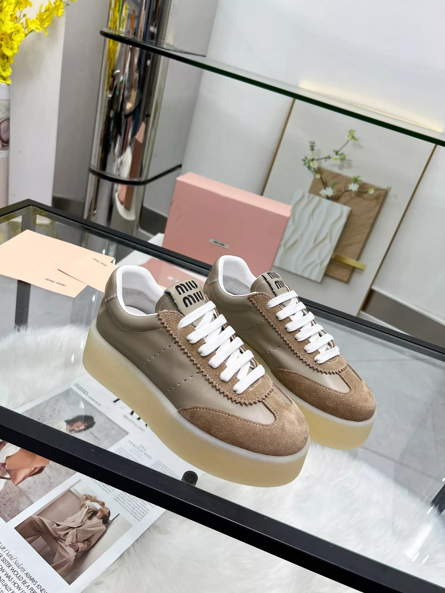MIU MIU Casual Shoes For Women Comfortable 979