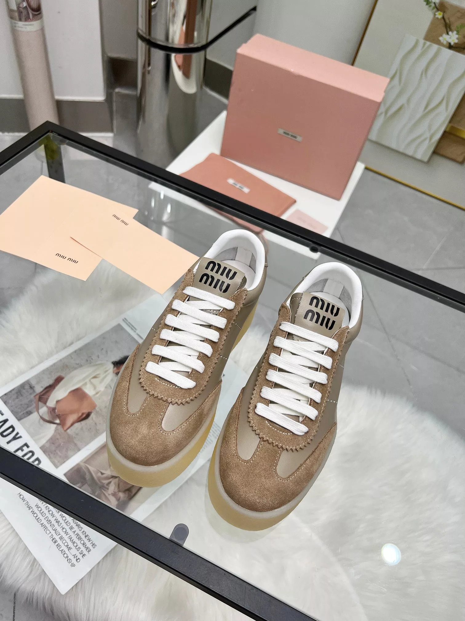 MIU MIU Casual Shoes For Women Comfortable 979