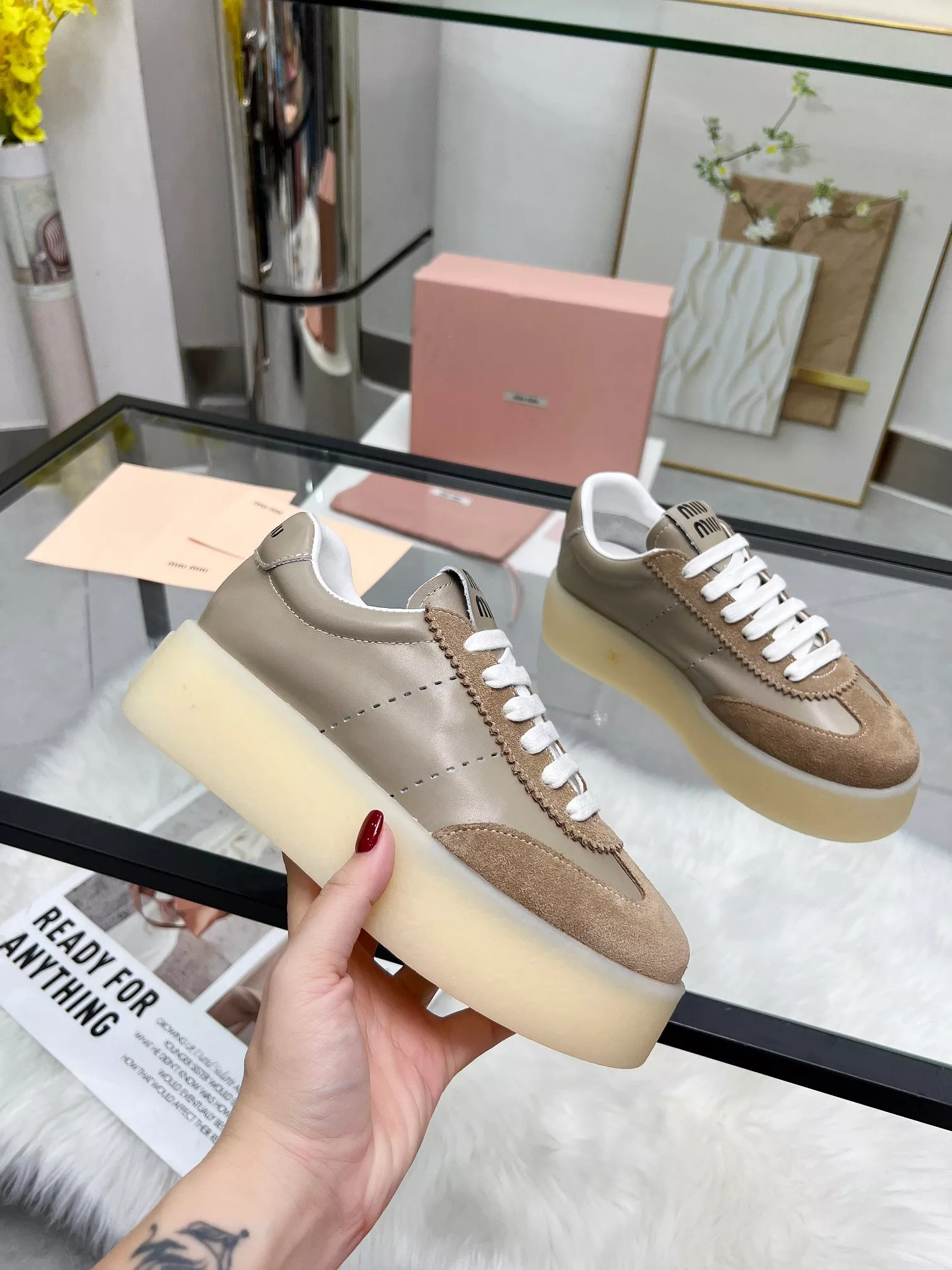 MIU MIU Casual Shoes For Women Comfortable 979