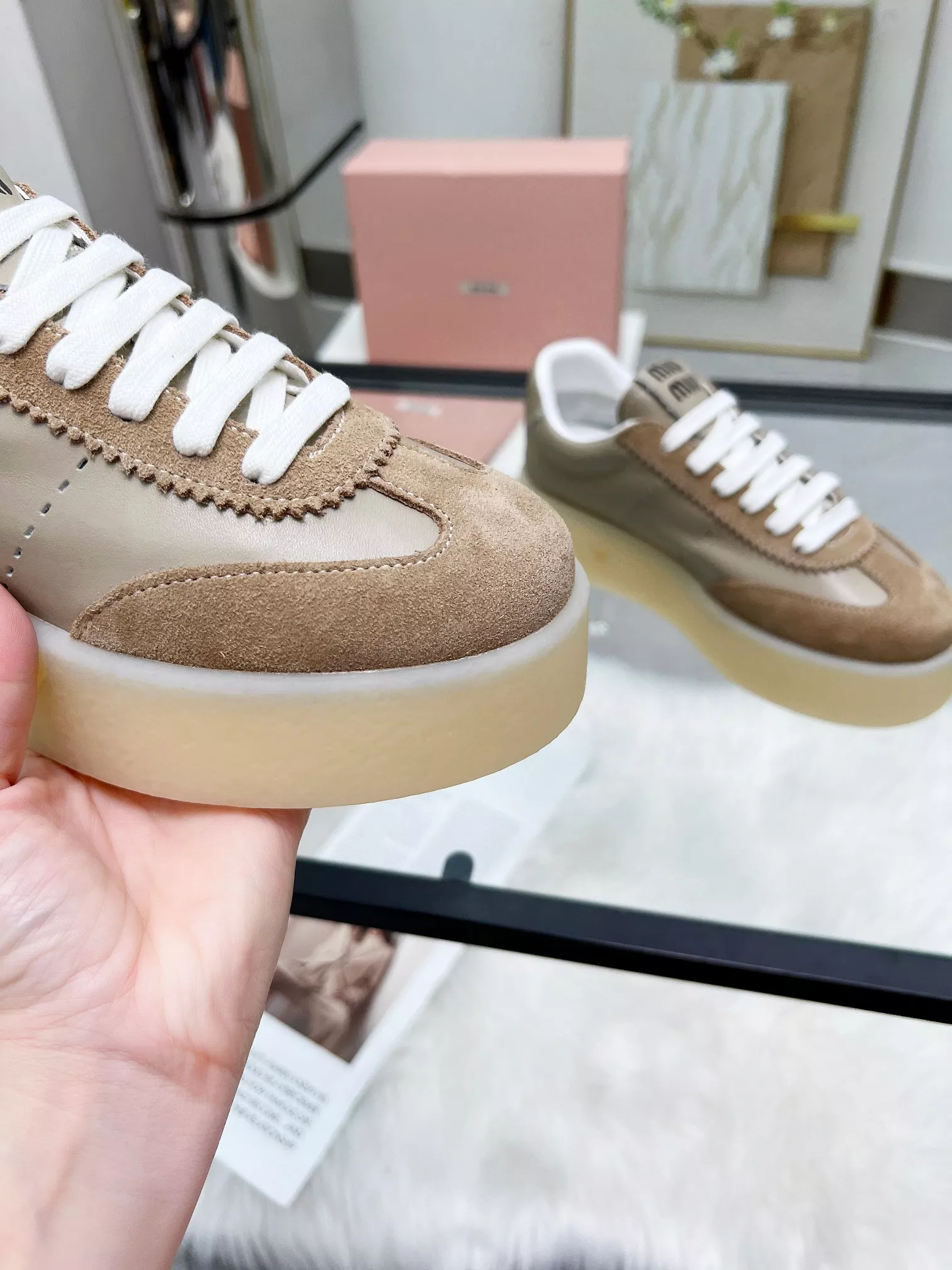 MIU MIU Casual Shoes For Women Comfortable 979