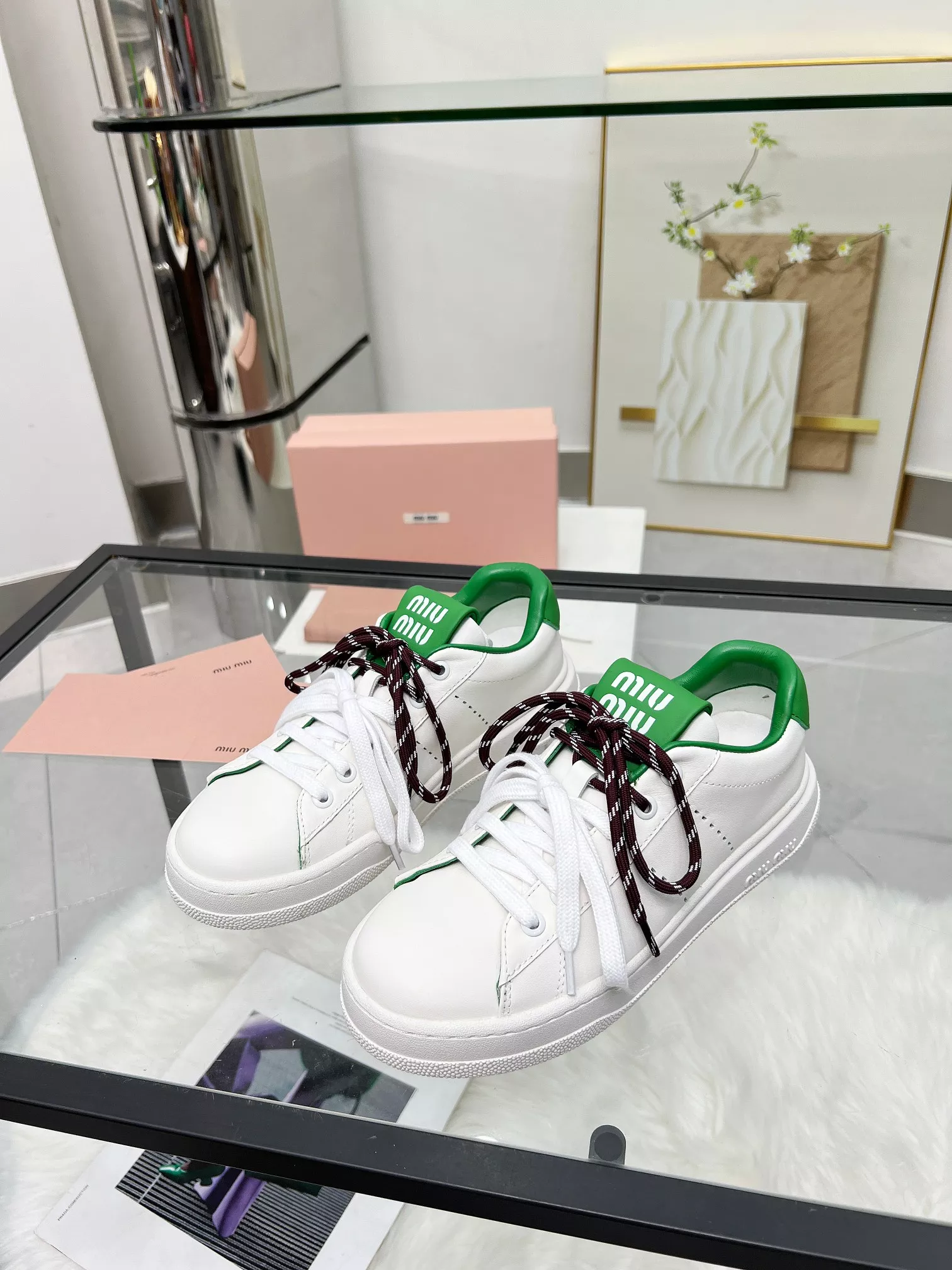 MIU MIU Casual Shoes For Women Elegant 9757