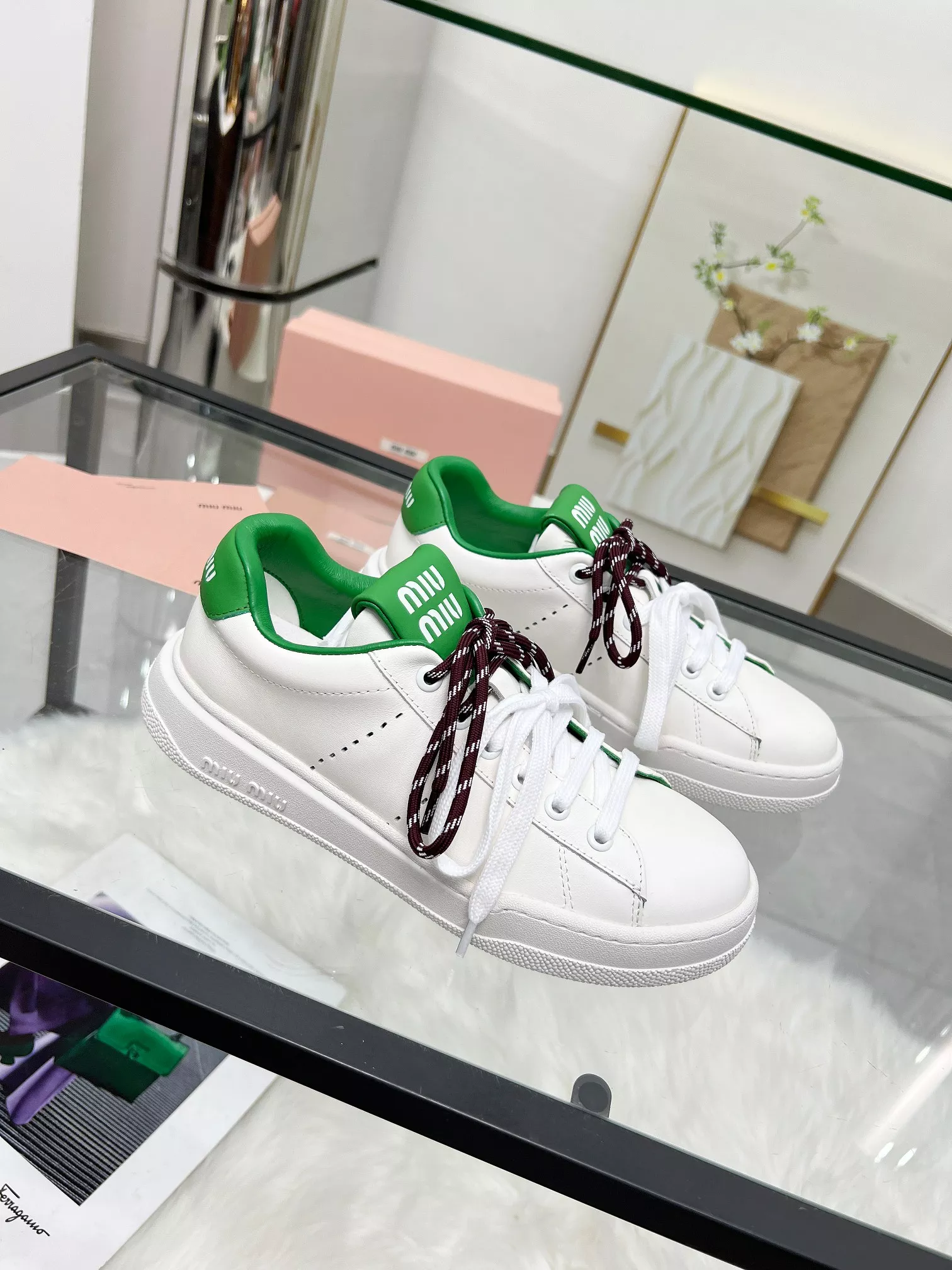 MIU MIU Casual Shoes For Women Elegant 9757
