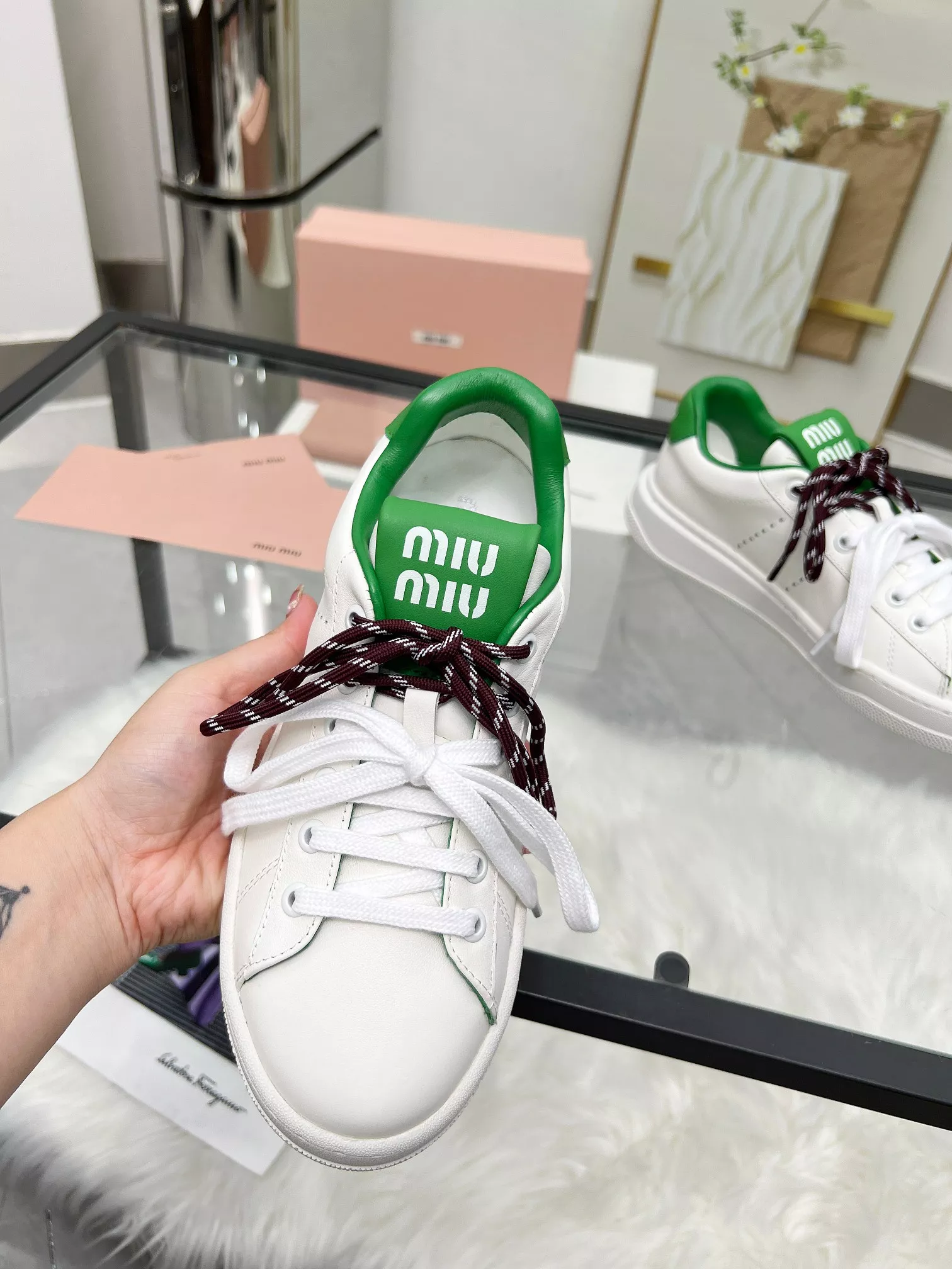 MIU MIU Casual Shoes For Women Elegant 9757