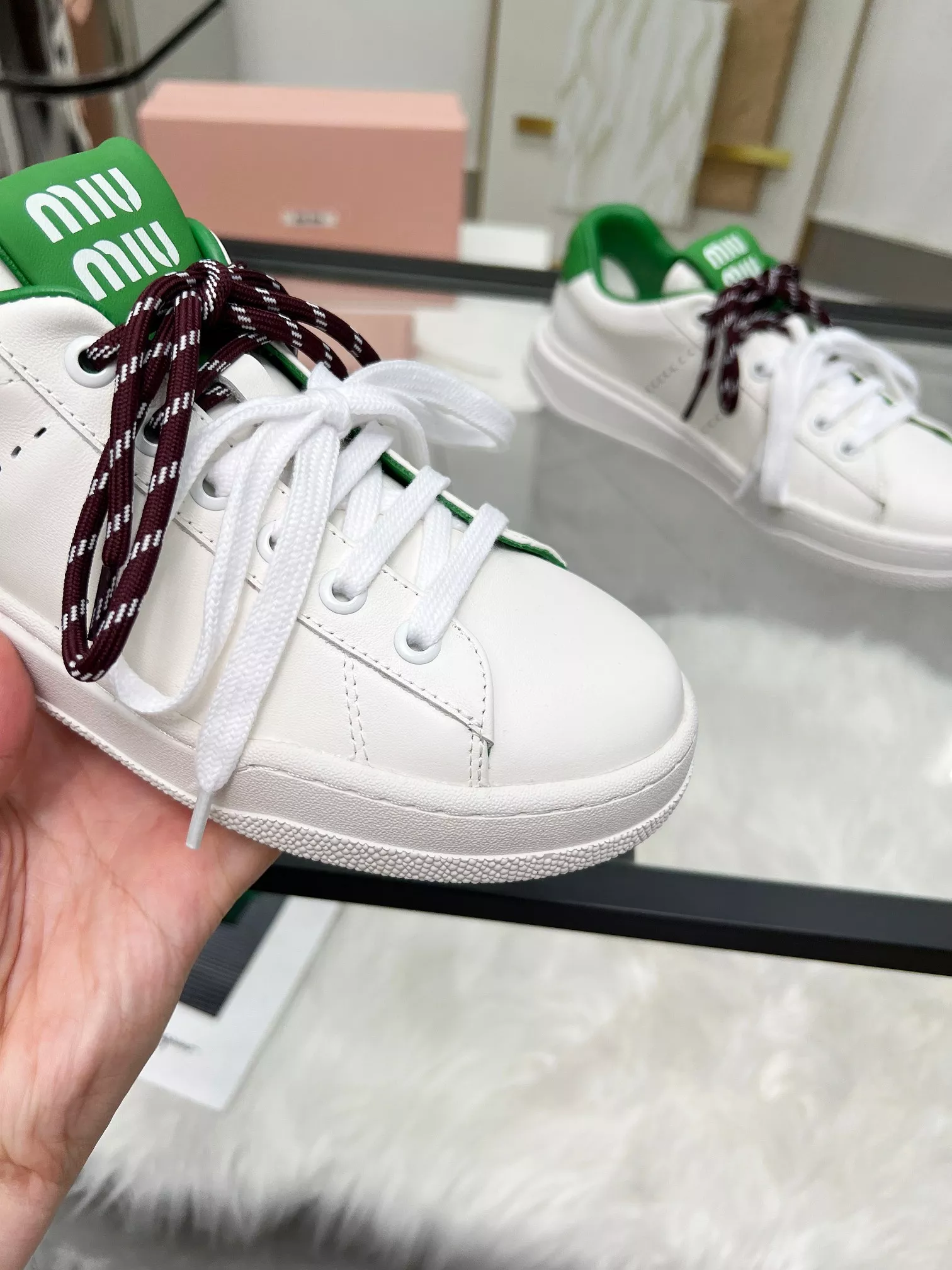 MIU MIU Casual Shoes For Women Elegant 9757
