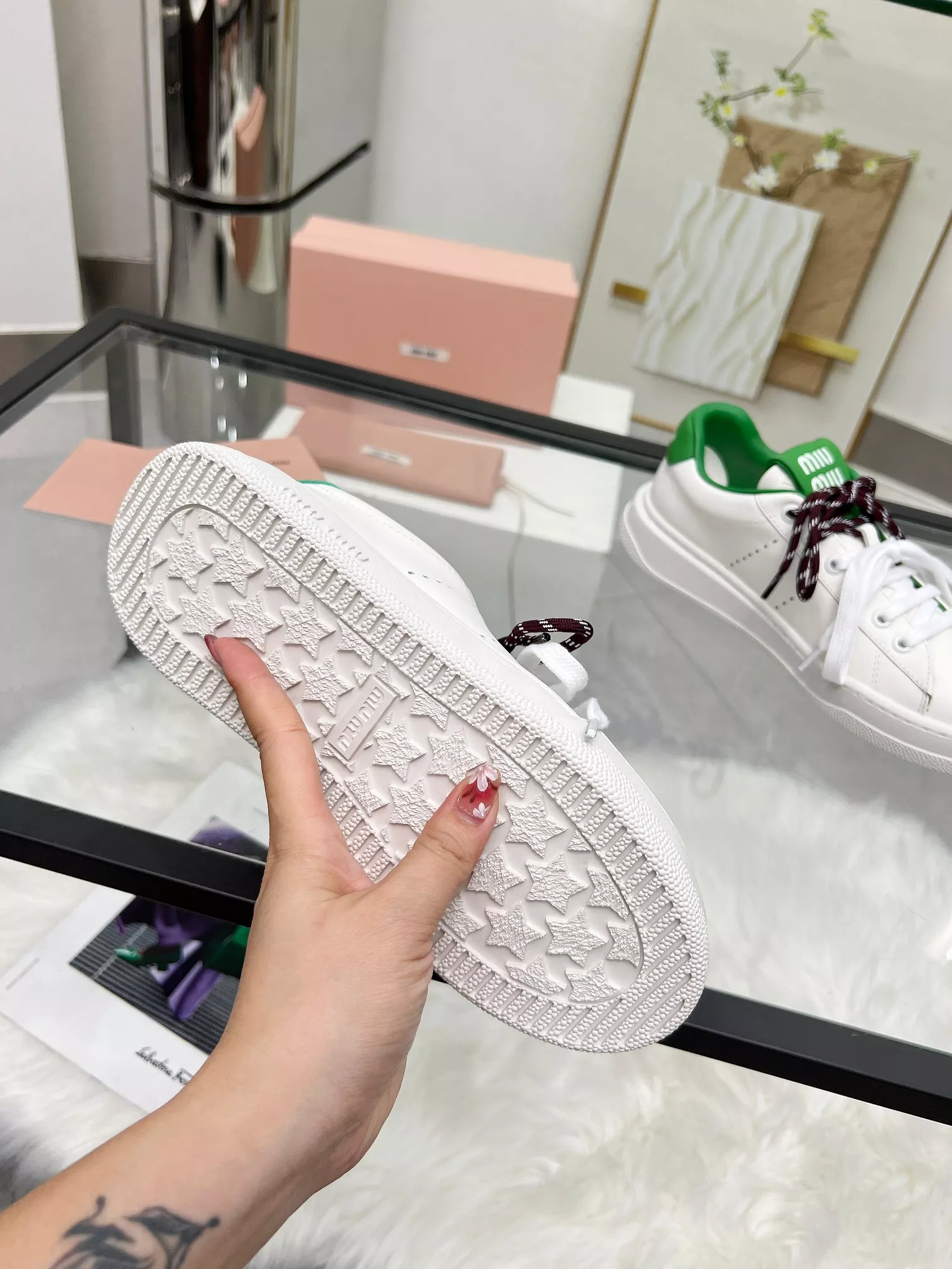 MIU MIU Casual Shoes For Women Elegant 9757
