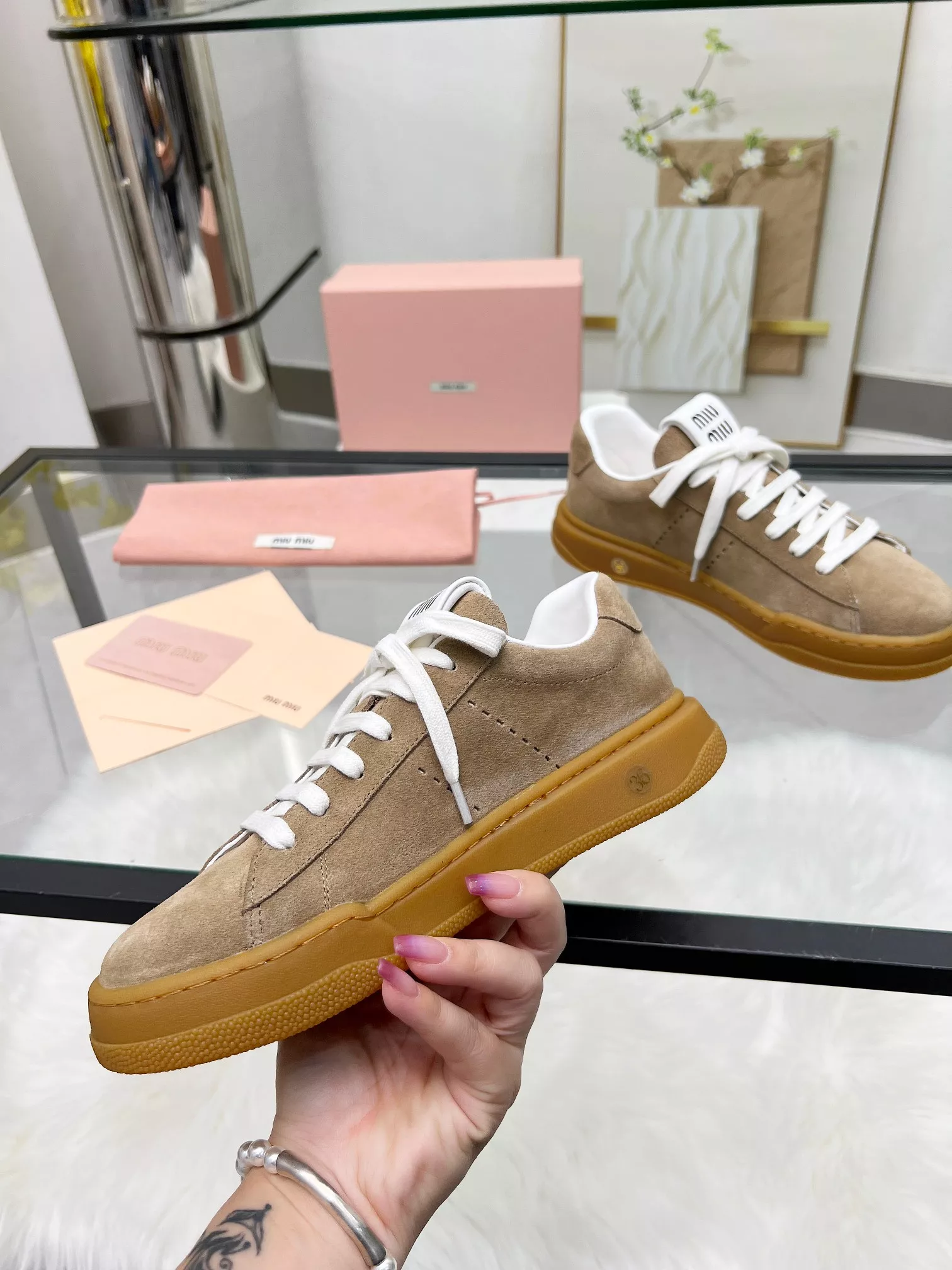 MIU MIU Casual Shoes For Women HighQuality 6855