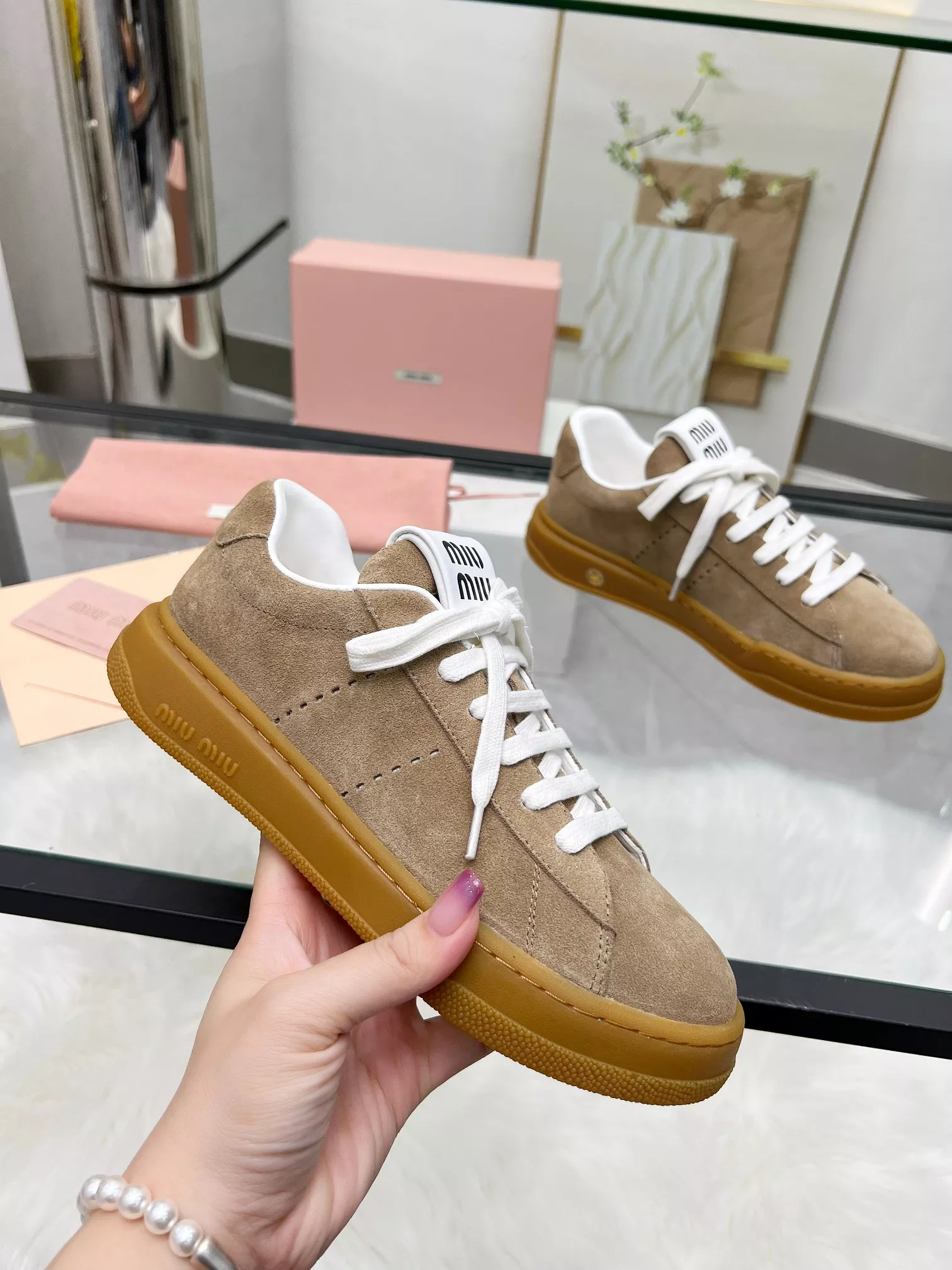 MIU MIU Casual Shoes For Women HighQuality 6855