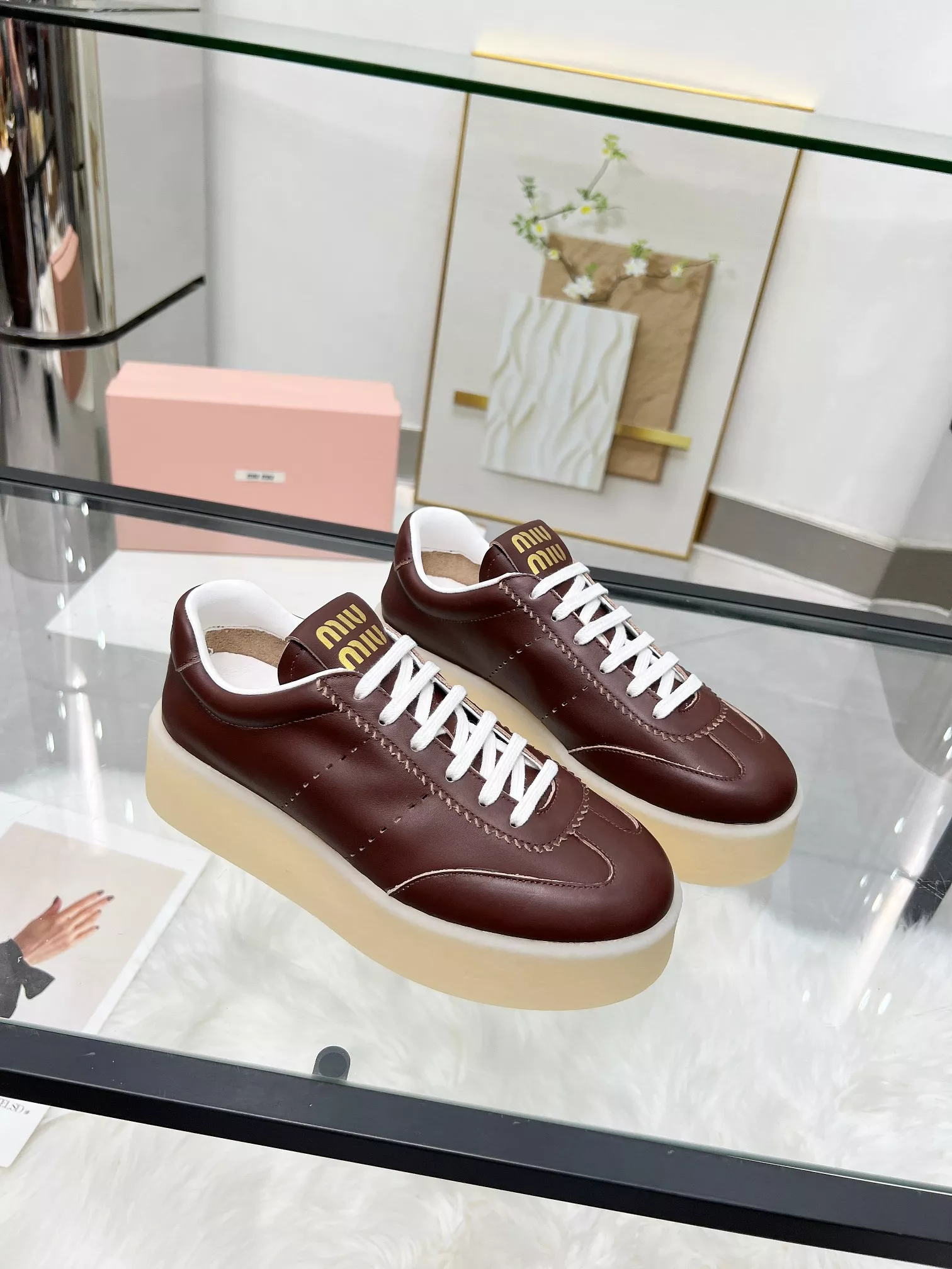 MIU MIU Casual Shoes For Women Minimalist 3491