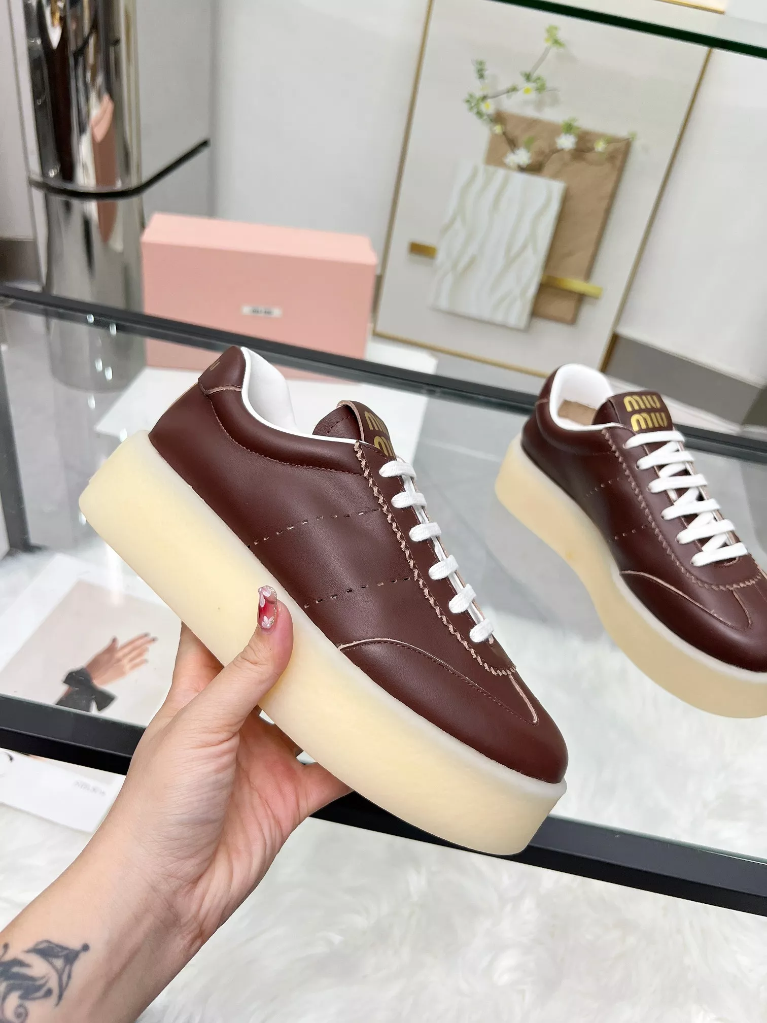MIU MIU Casual Shoes For Women Minimalist 3491