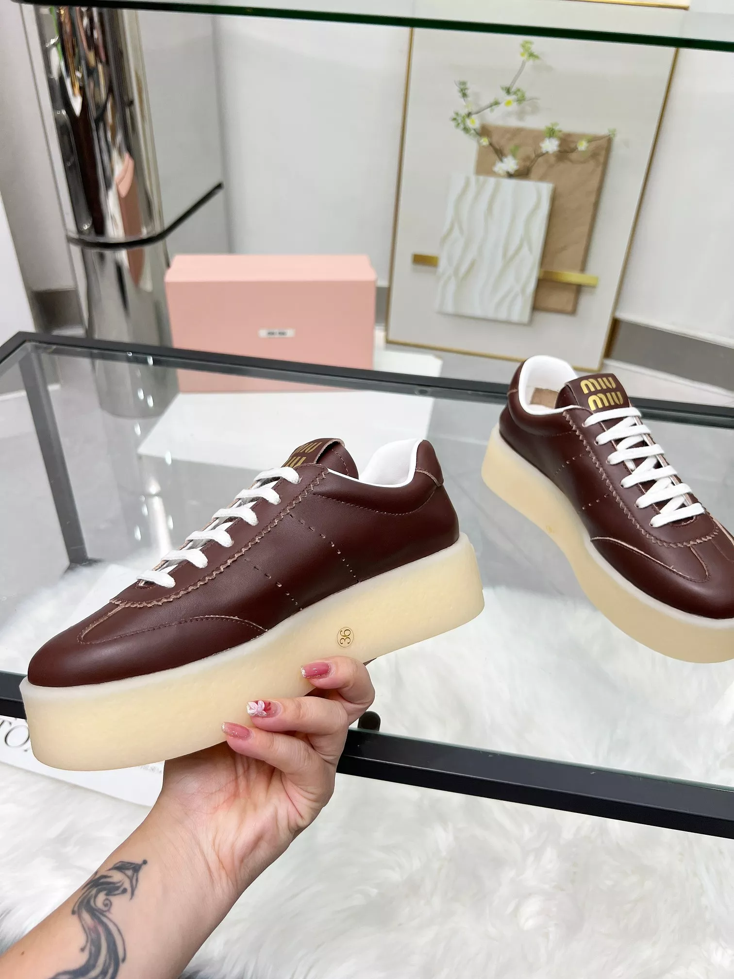 MIU MIU Casual Shoes For Women Minimalist 3491