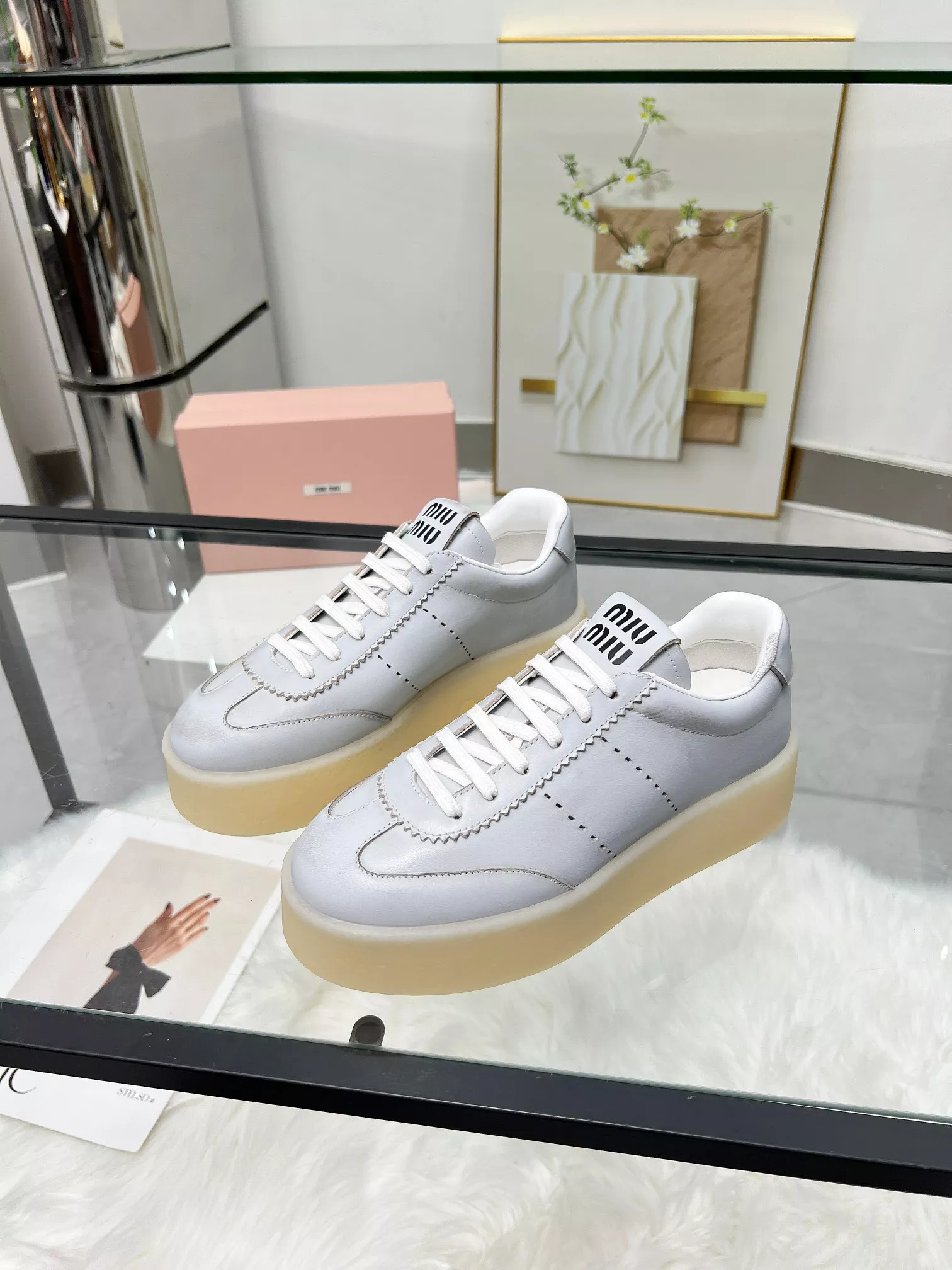 MIU MIU Casual Shoes For Women Practical 4356