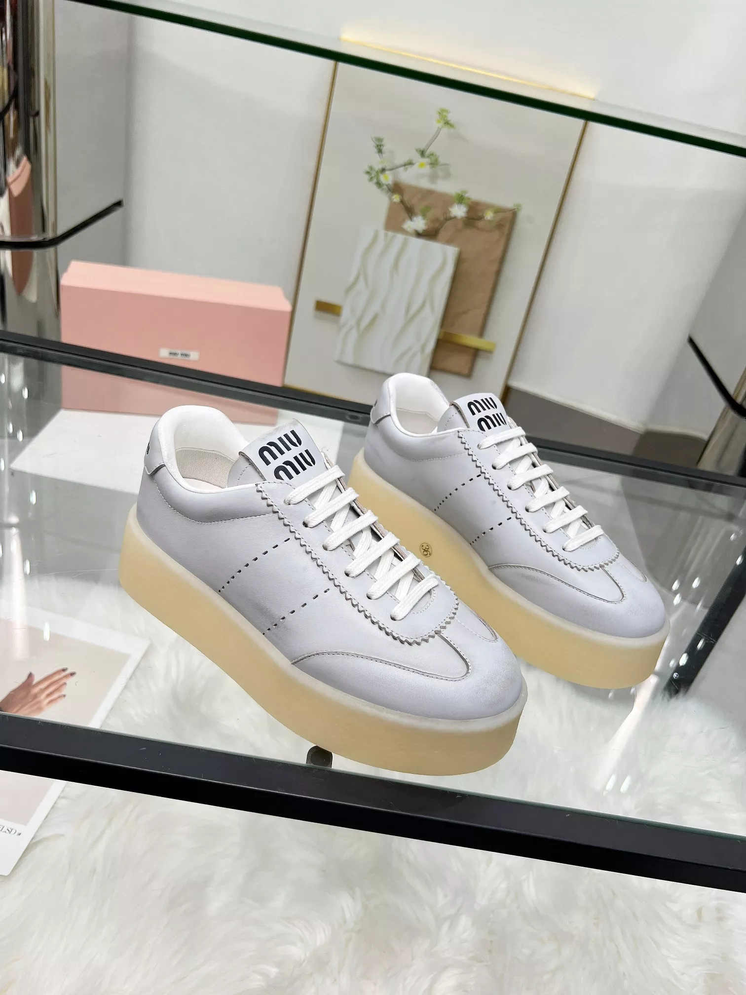MIU MIU Casual Shoes For Women Practical 4356