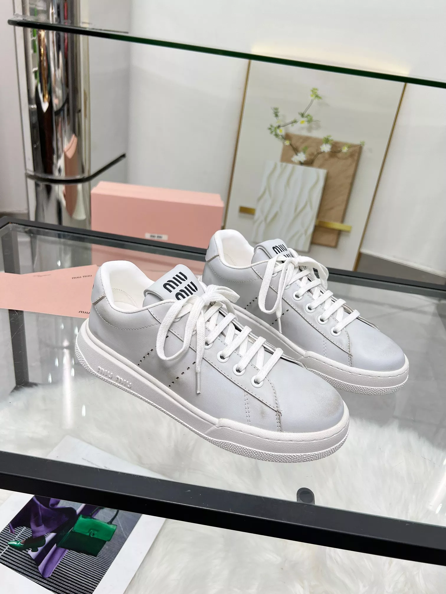 MIU MIU Casual Shoes For Women Stylish 4849