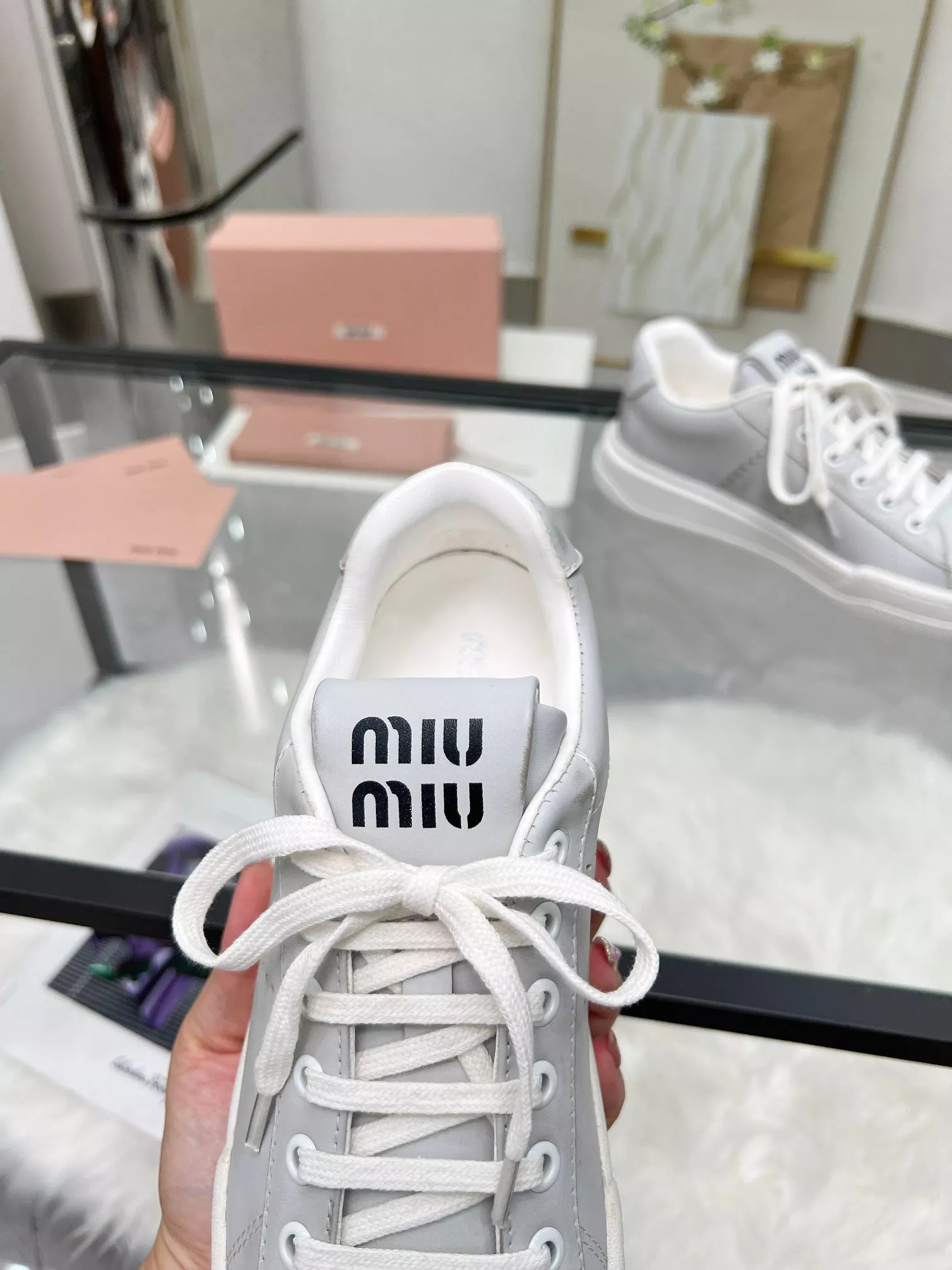 MIU MIU Casual Shoes For Women Stylish 4849