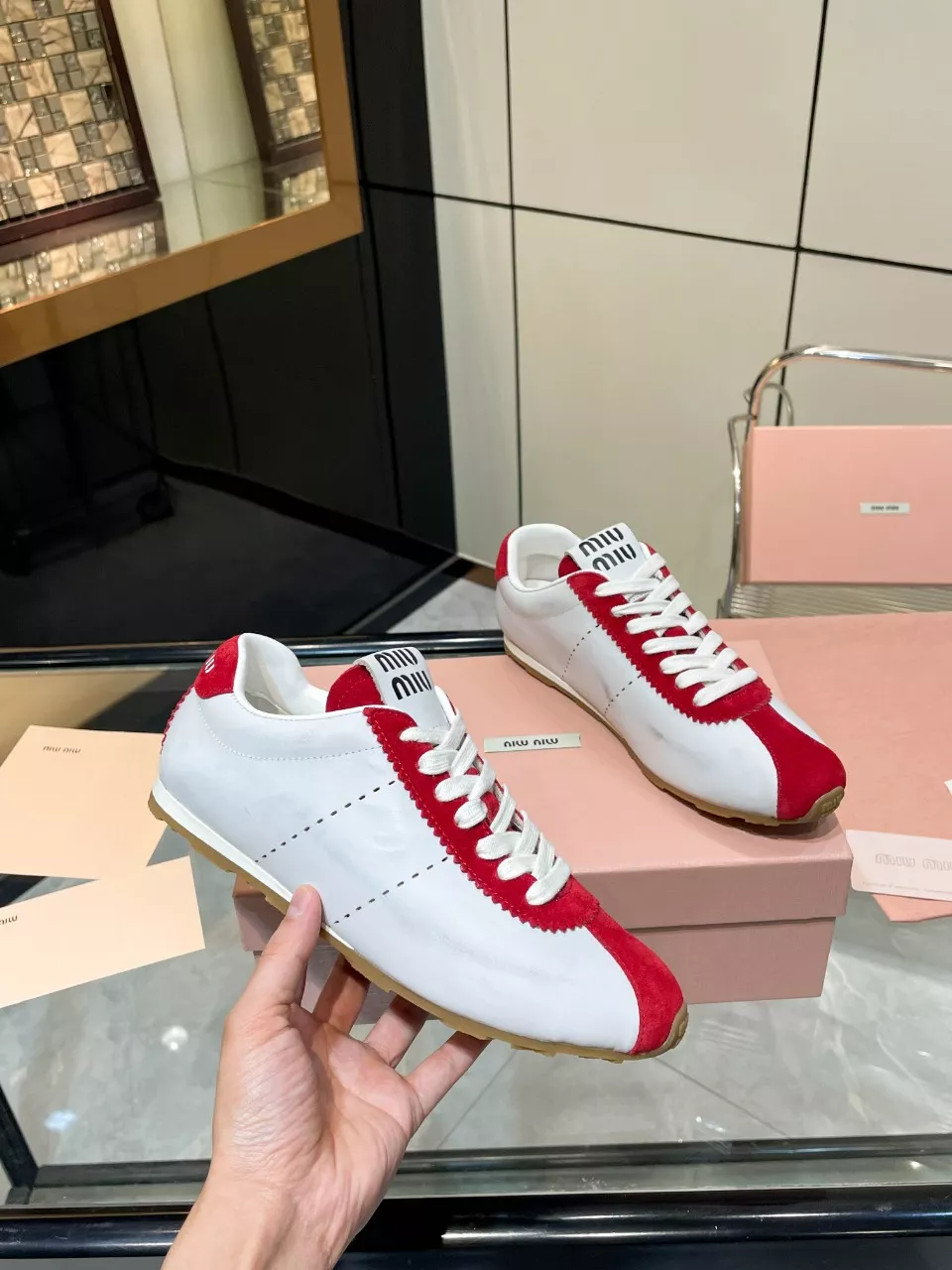 MIU MIU Casual Shoes For Women Trendsetting 8120