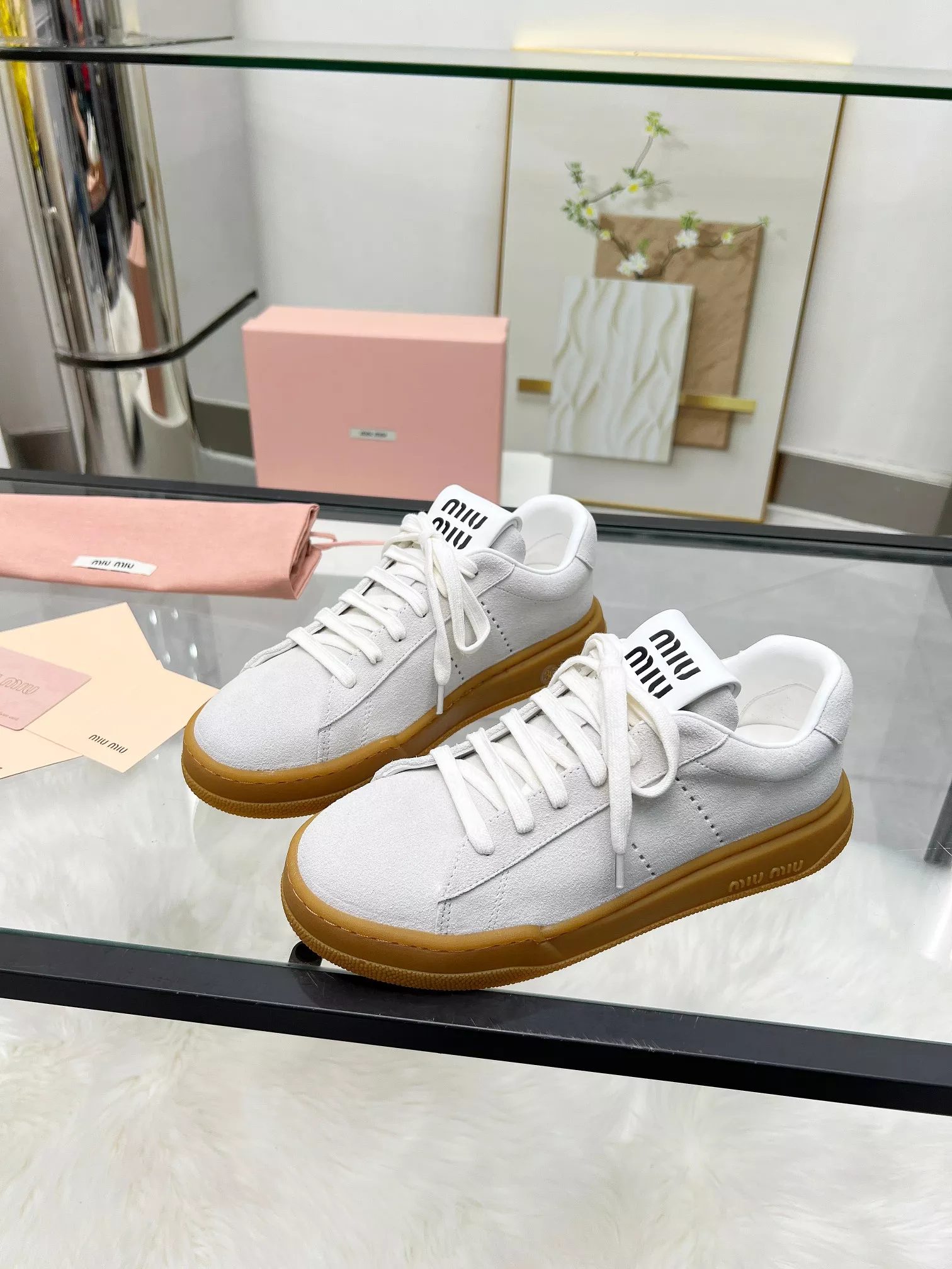 MIU MIU Casual Shoes For Women Trendsetting 9198