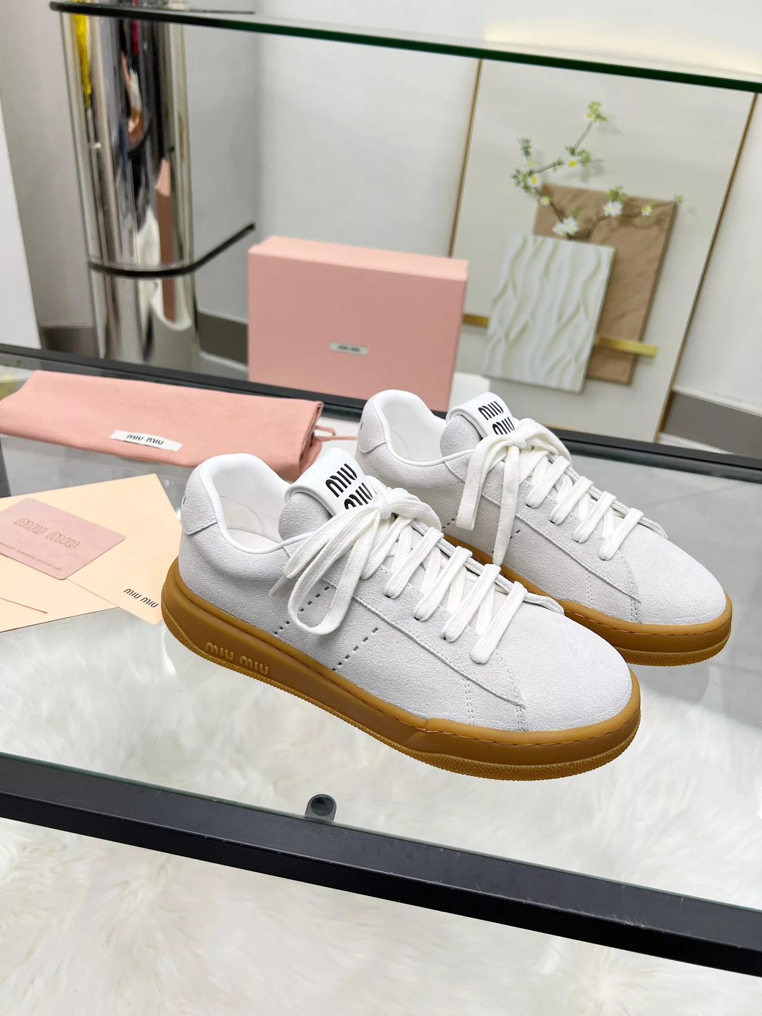 MIU MIU Casual Shoes For Women Trendsetting 9198