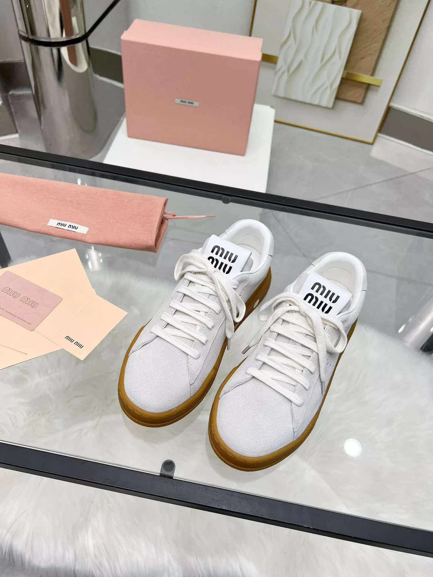 MIU MIU Casual Shoes For Women Trendsetting 9198