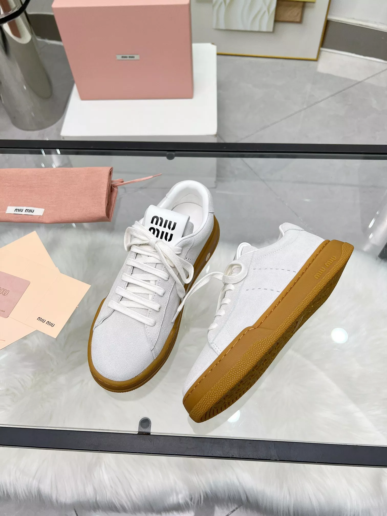 MIU MIU Casual Shoes For Women Trendsetting 9198