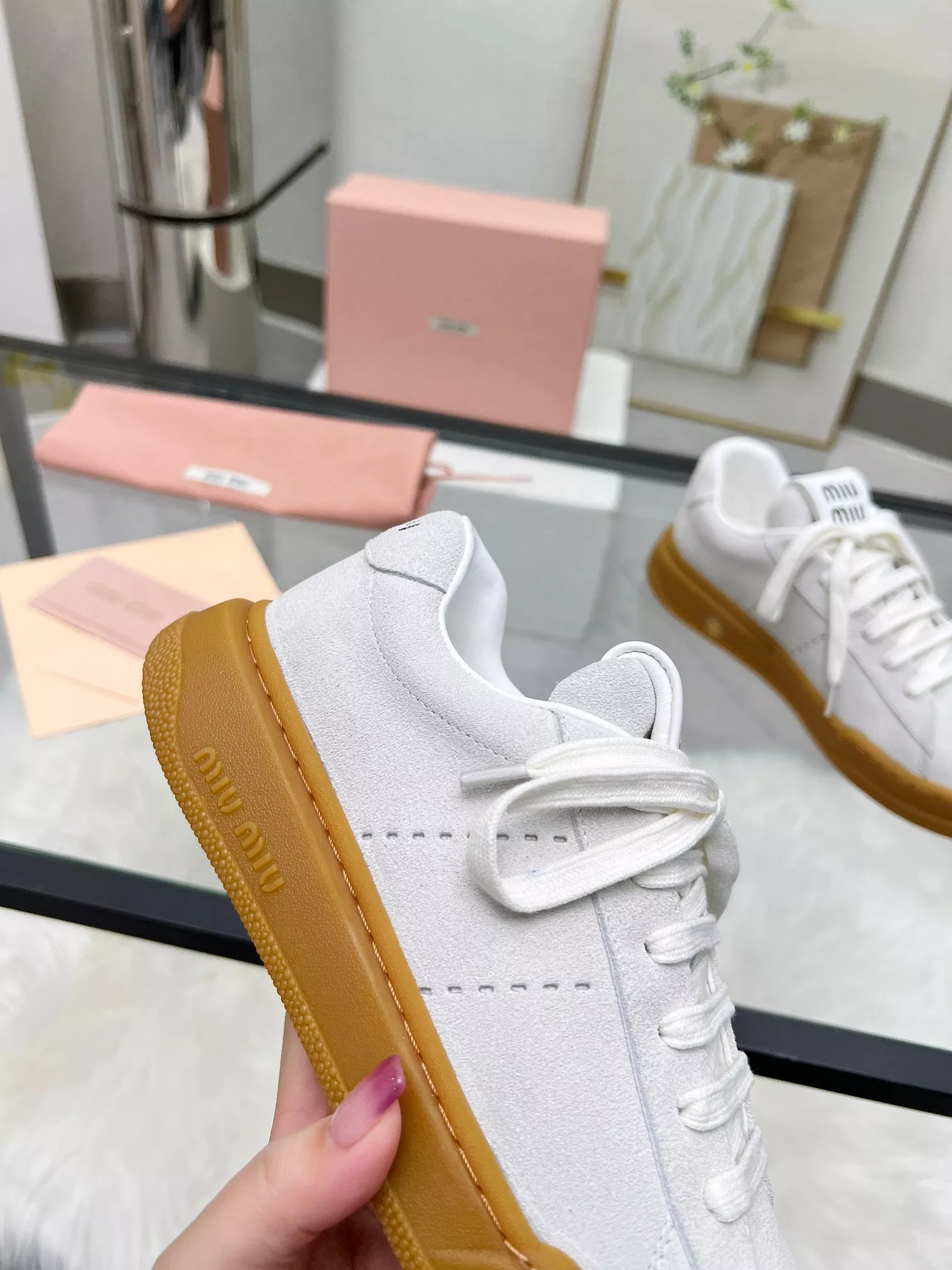 MIU MIU Casual Shoes For Women Trendsetting 9198