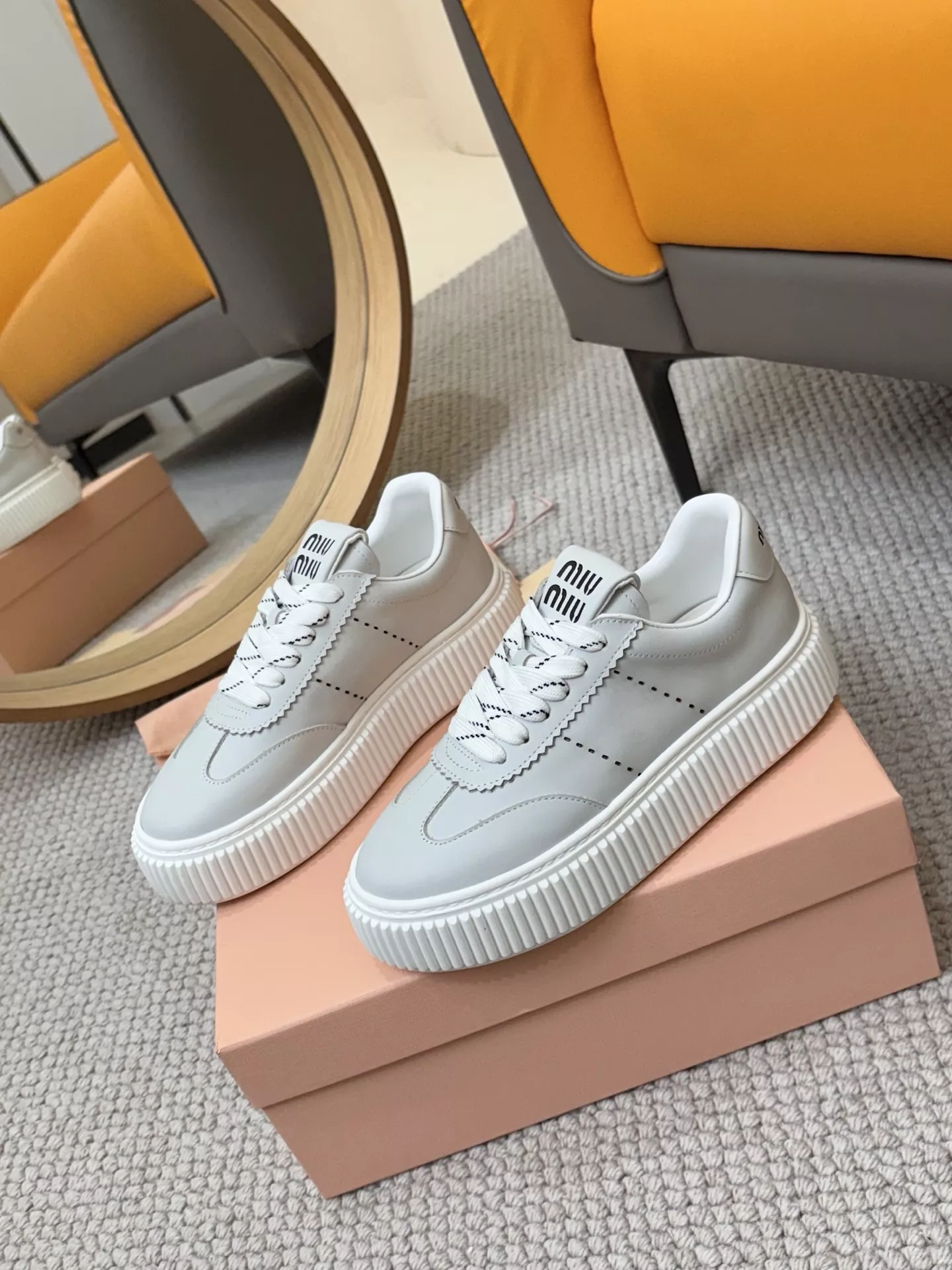 MIU MIU Casual Shoes For Women Versatile 1482