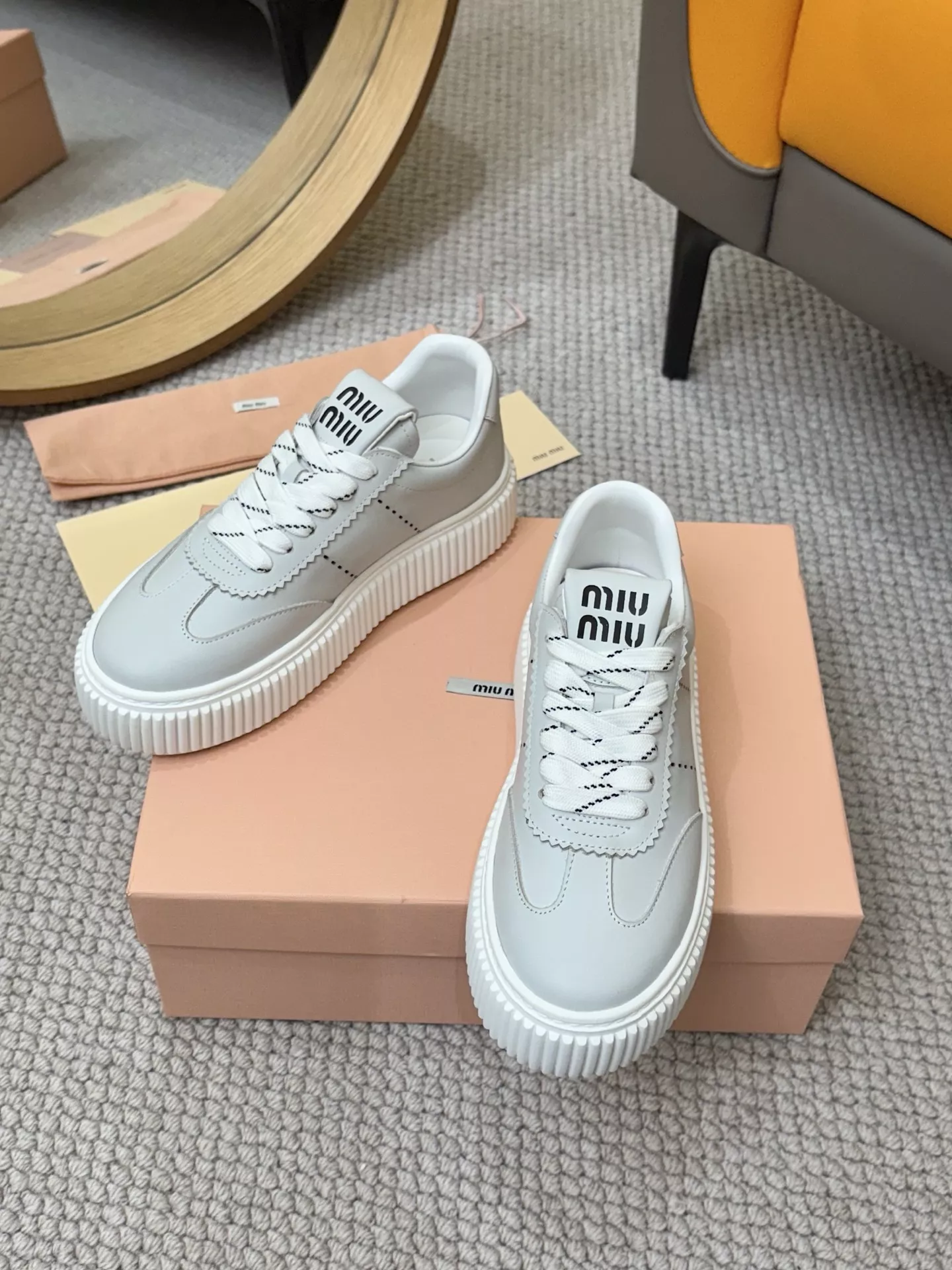 MIU MIU Casual Shoes For Women Versatile 1482