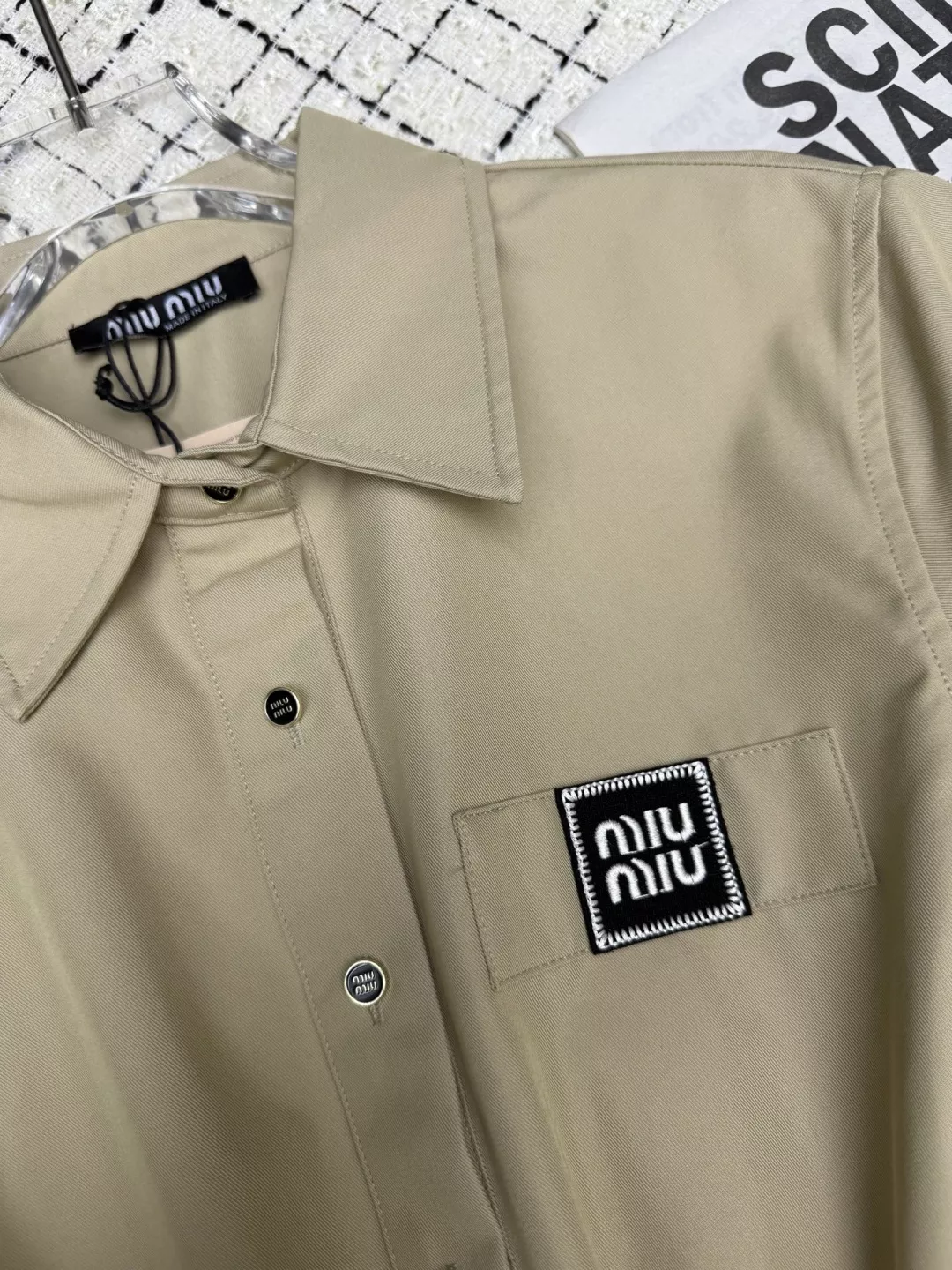 MIU MIU Dresses Short Sleeved For Women Classic 7503