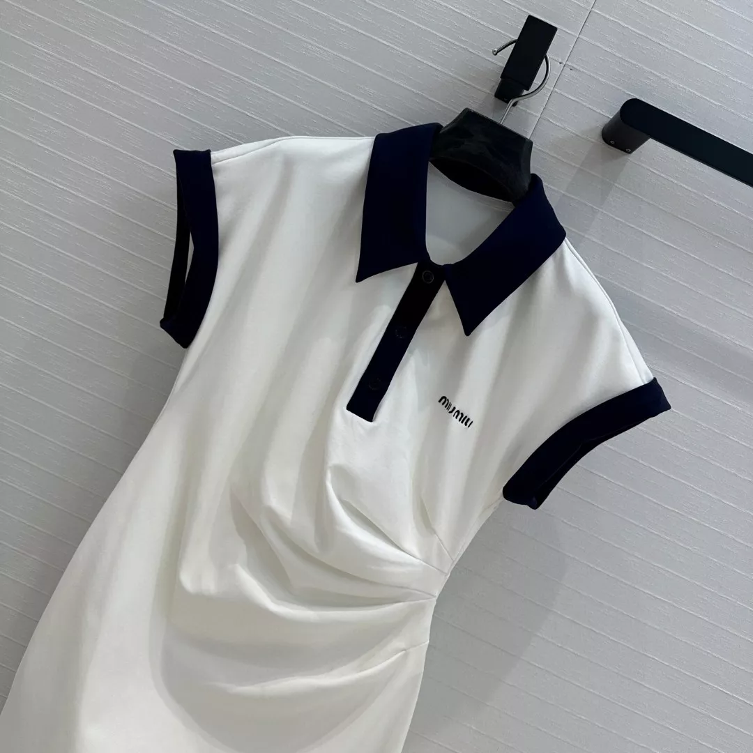 MIU MIU Dresses Short Sleeved For Women EasyMatch 1539