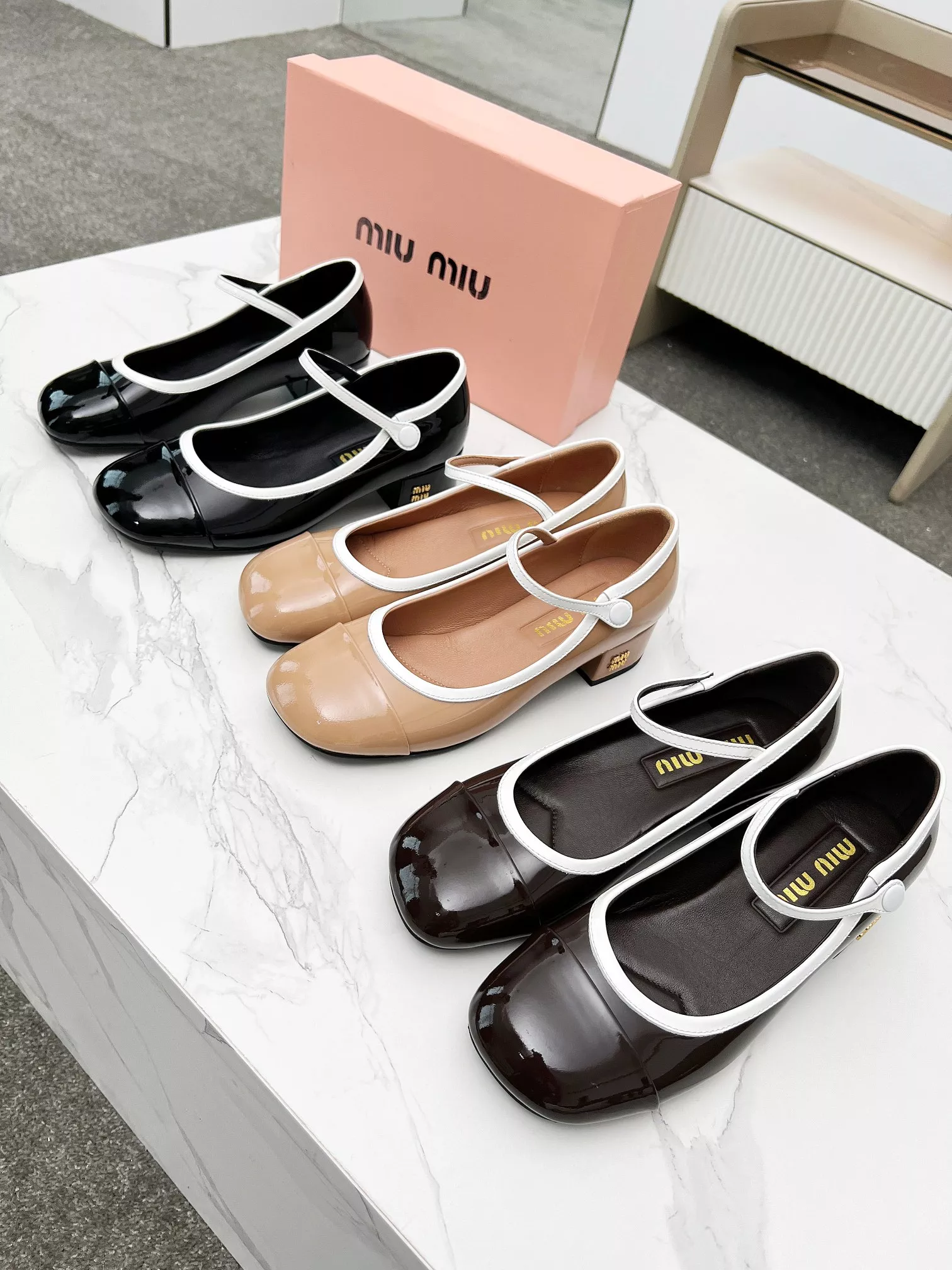 MIU MIU High-Heeled Shoes For Women Bright 1093