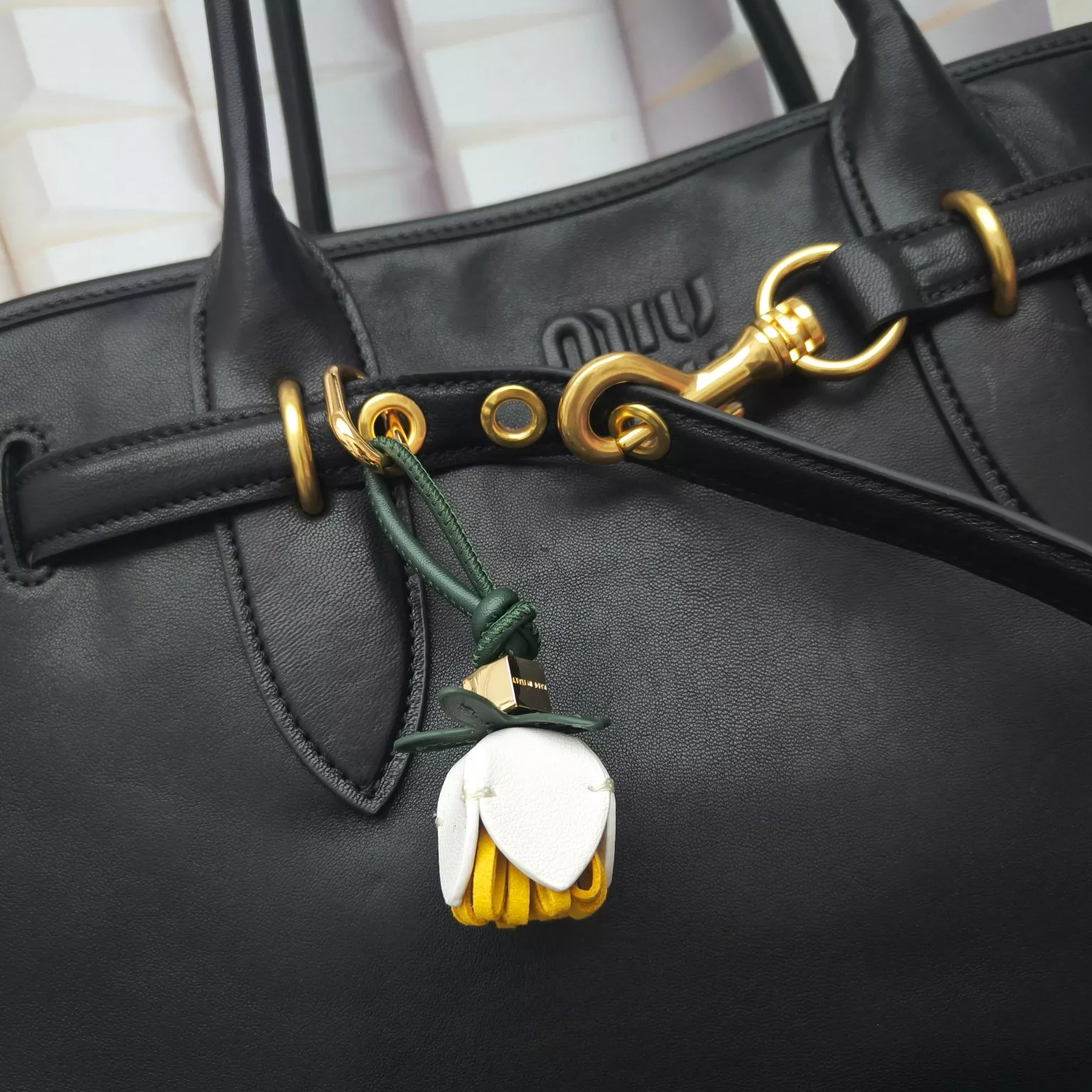 MIU MIU Key Holder And Bag Buckle Bold 4697