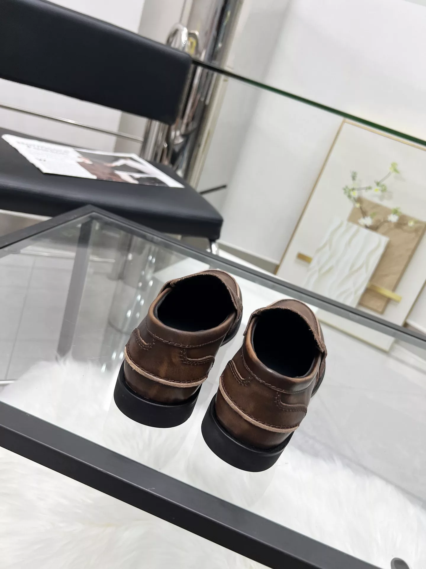 MIU MIU Leather Shoes For Women Efficient 9911