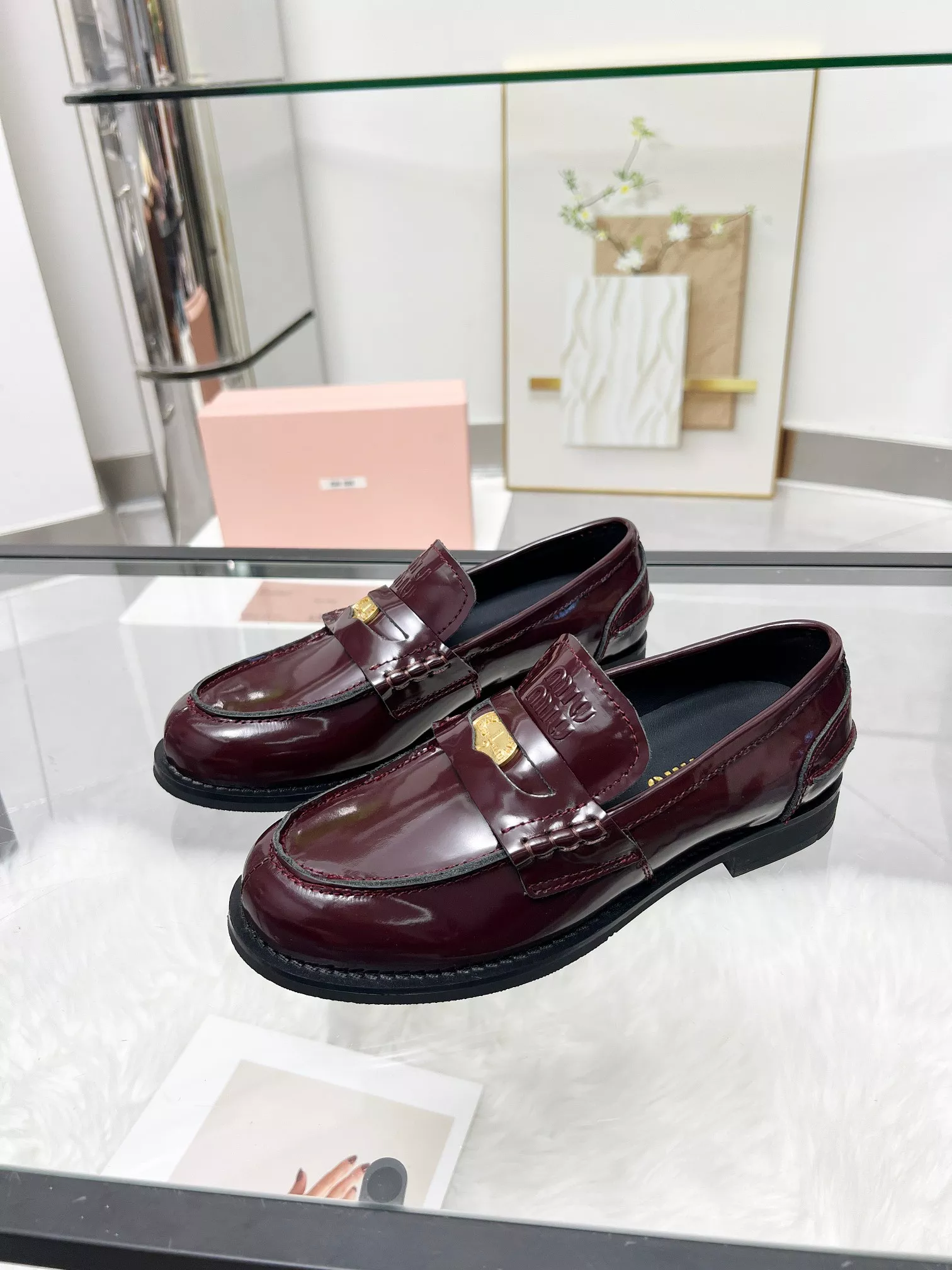 MIU MIU Leather Shoes For Women NewStyle 894