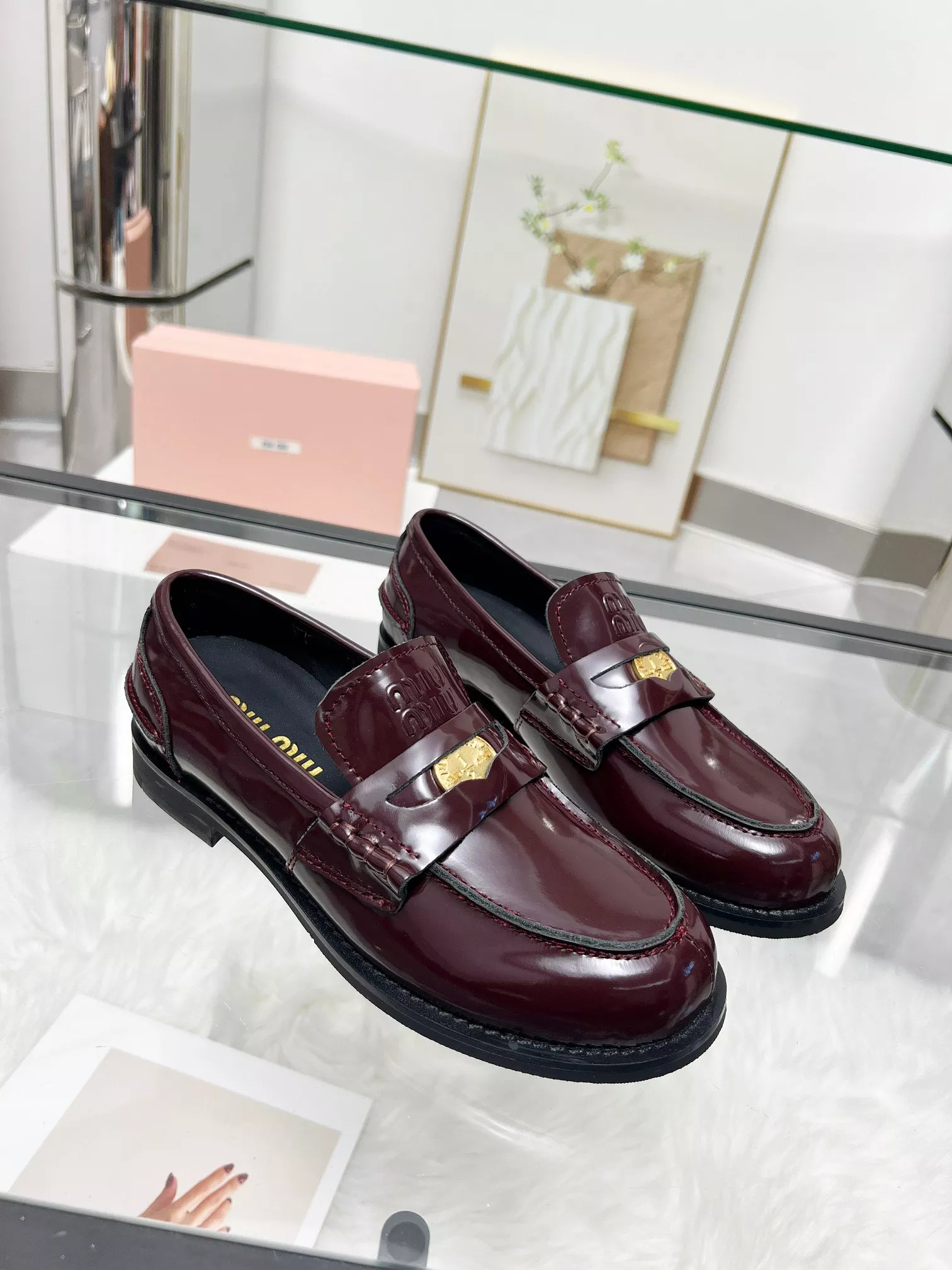 MIU MIU Leather Shoes For Women NewStyle 894