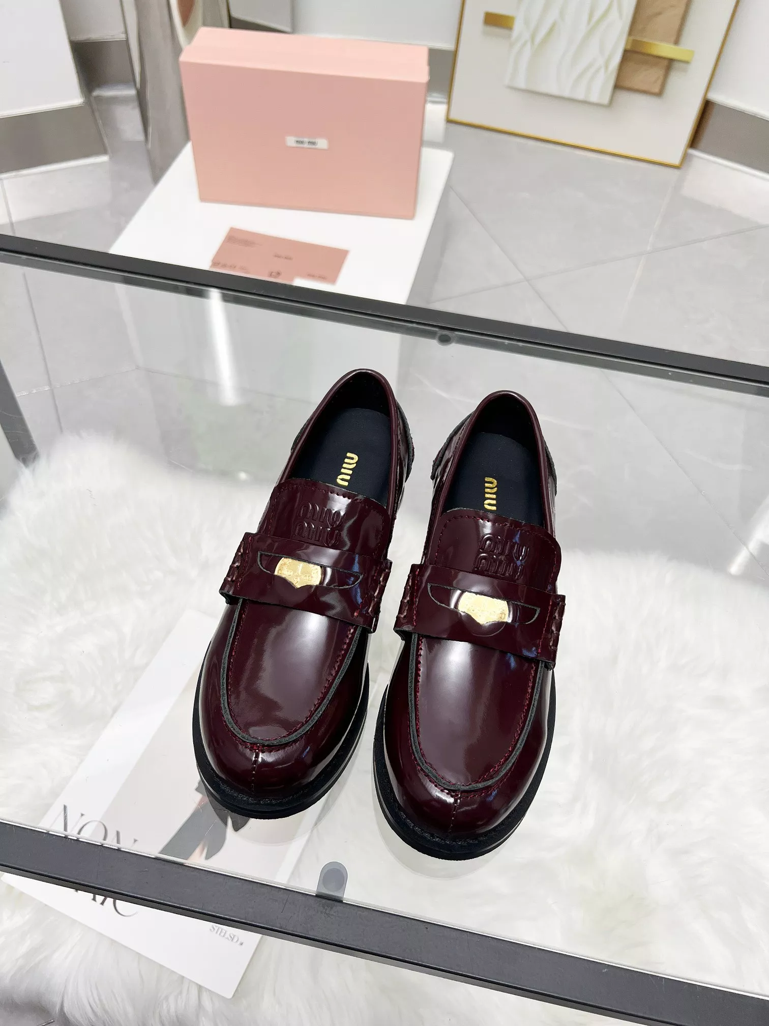 MIU MIU Leather Shoes For Women NewStyle 894