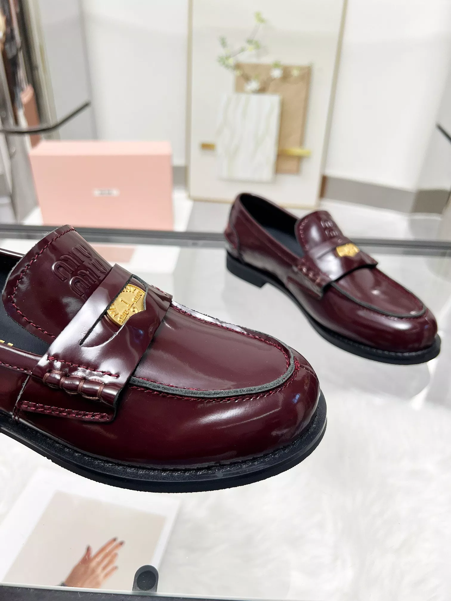 MIU MIU Leather Shoes For Women NewStyle 894