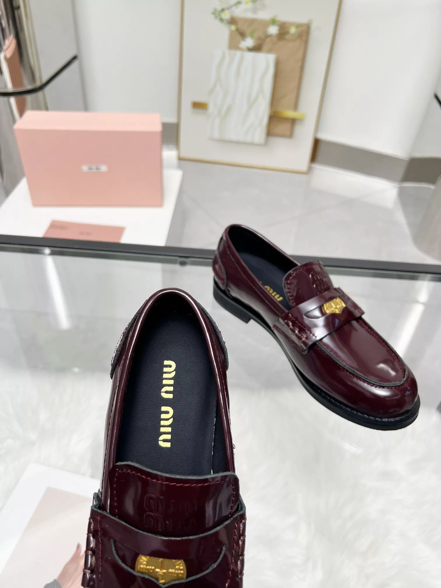 MIU MIU Leather Shoes For Women NewStyle 894