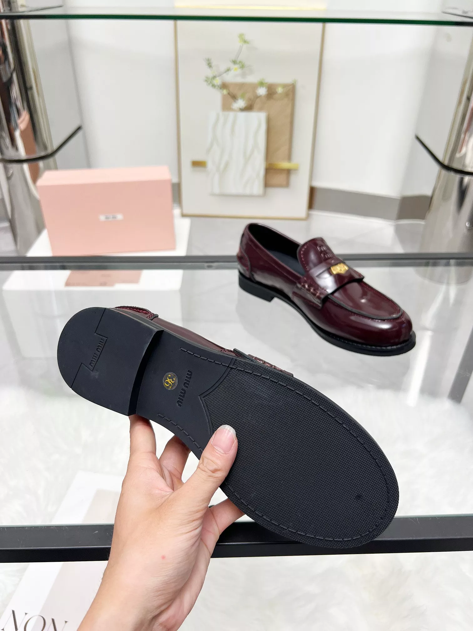 MIU MIU Leather Shoes For Women NewStyle 894