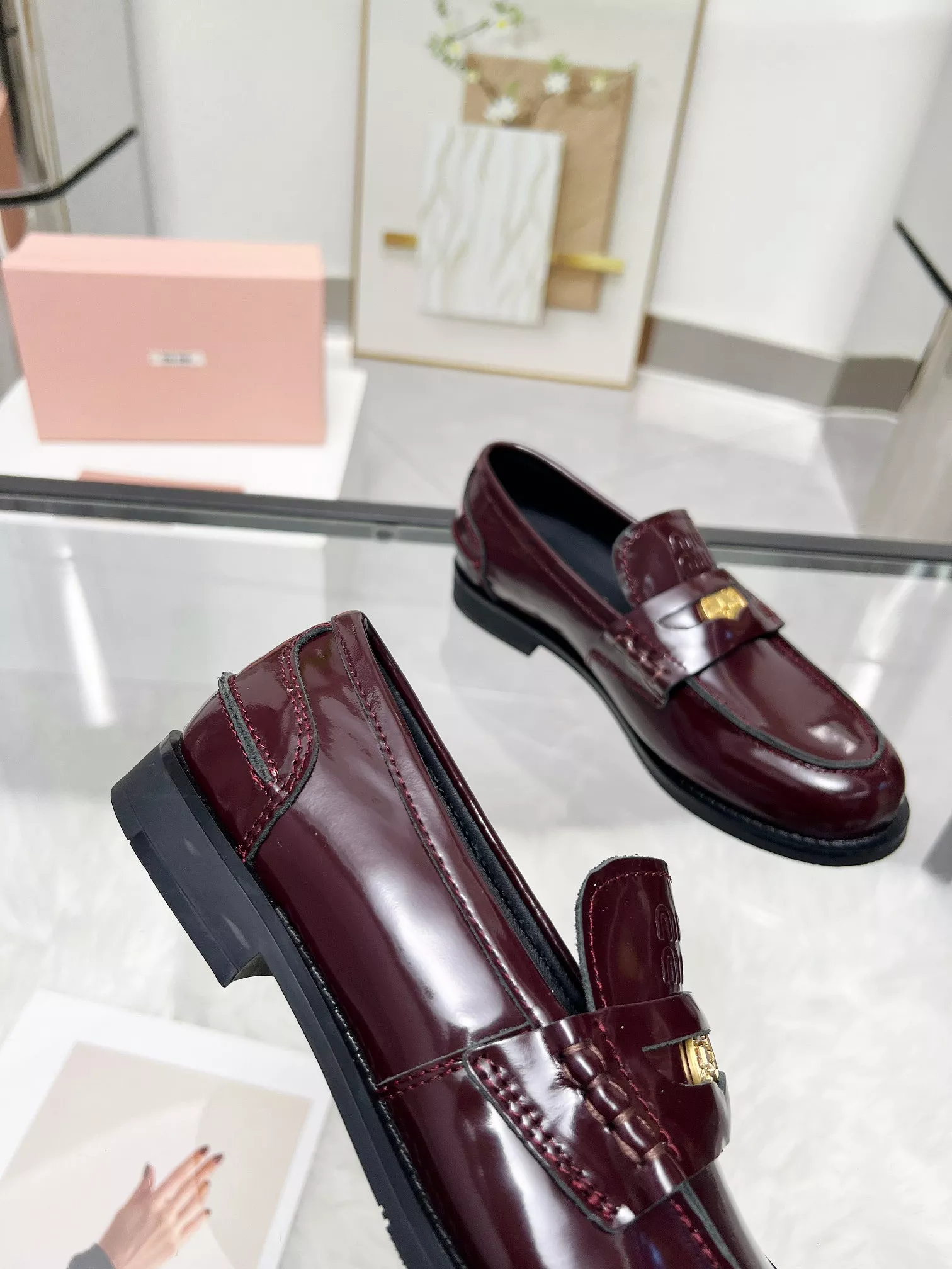 MIU MIU Leather Shoes For Women NewStyle 894