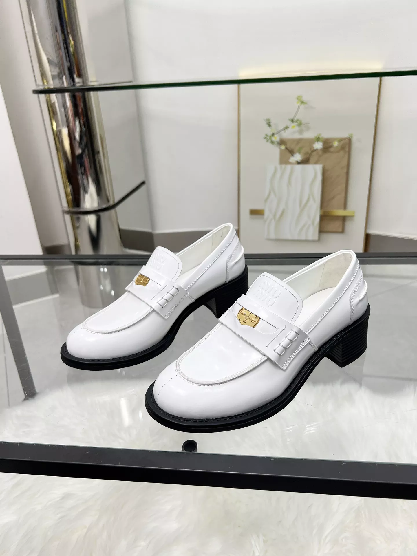 MIU MIU Leather Shoes For Women SmartChoice 2652