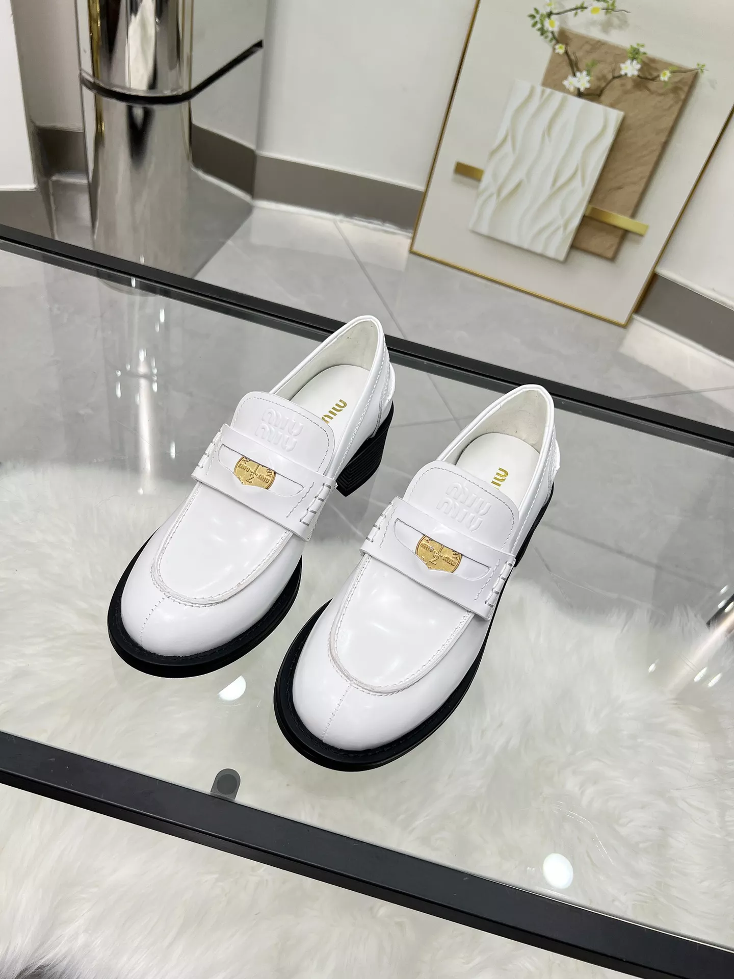 MIU MIU Leather Shoes For Women SmartChoice 2652