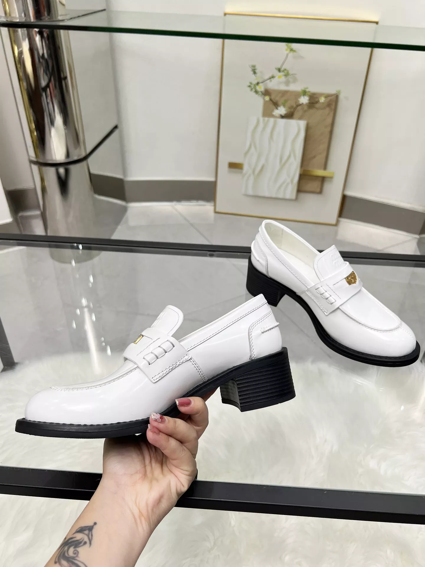 MIU MIU Leather Shoes For Women SmartChoice 2652