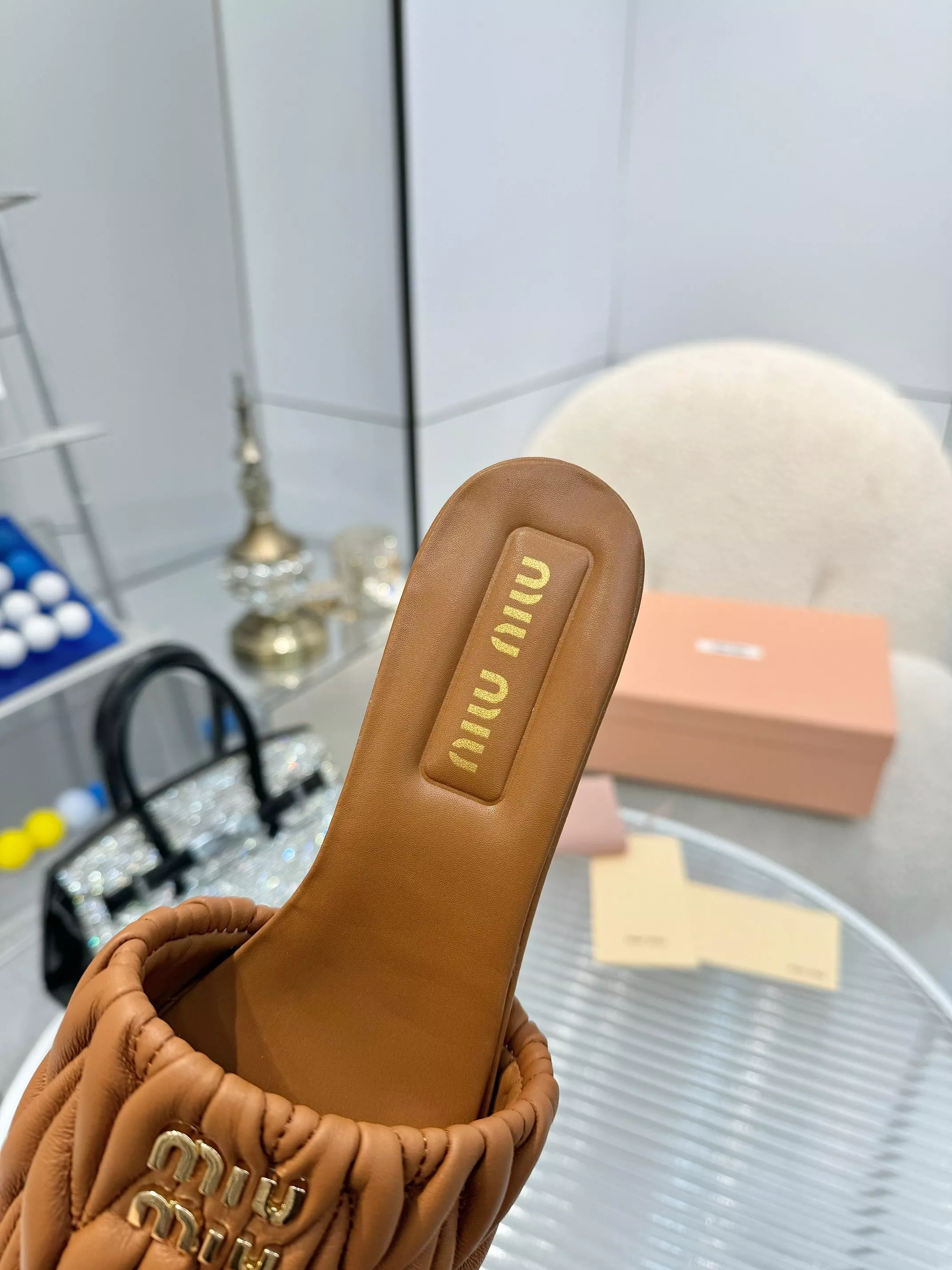 MIU MIU Slippers For Women Breathable 2428