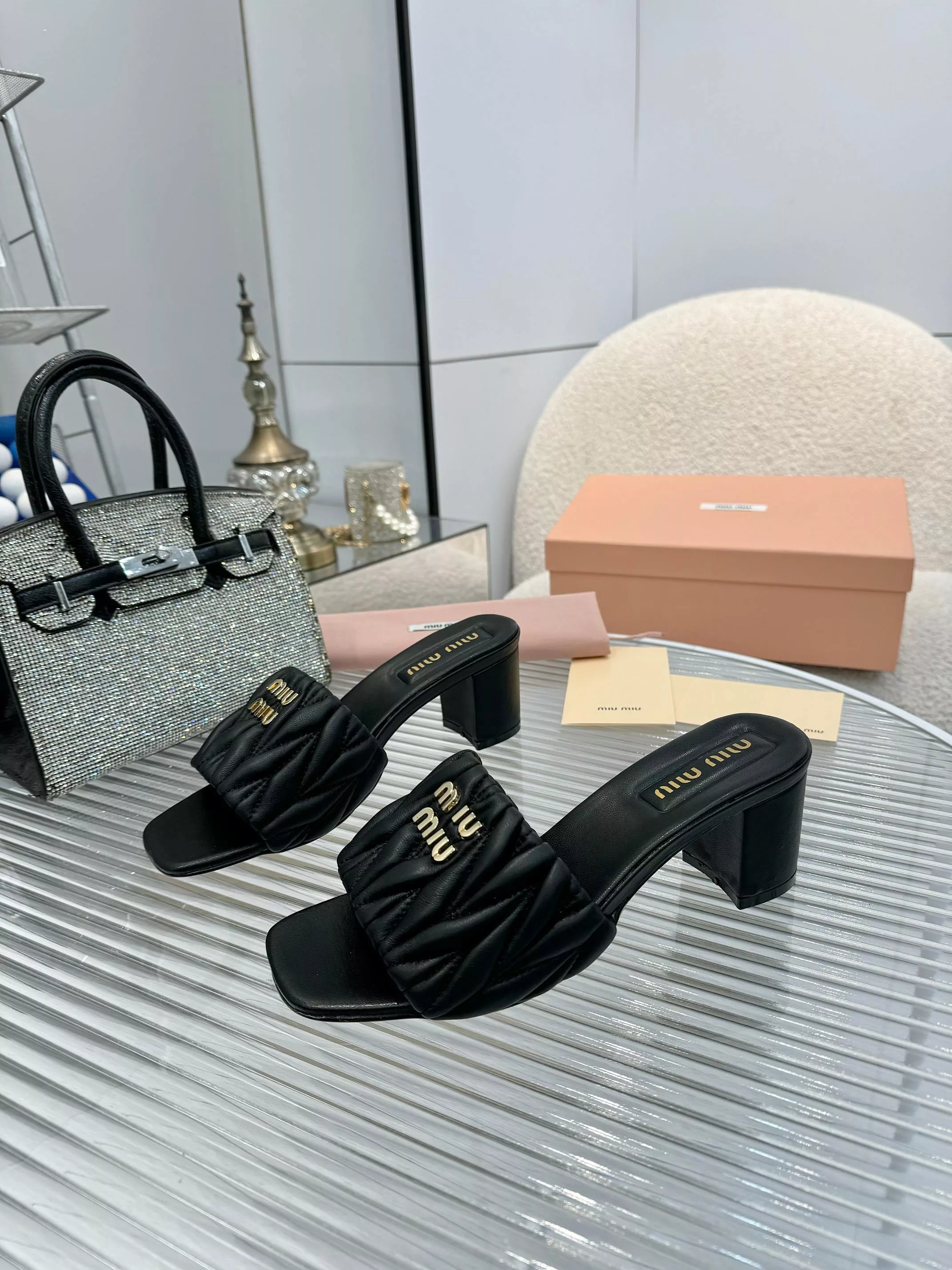 MIU MIU Slippers For Women Comfortable 863