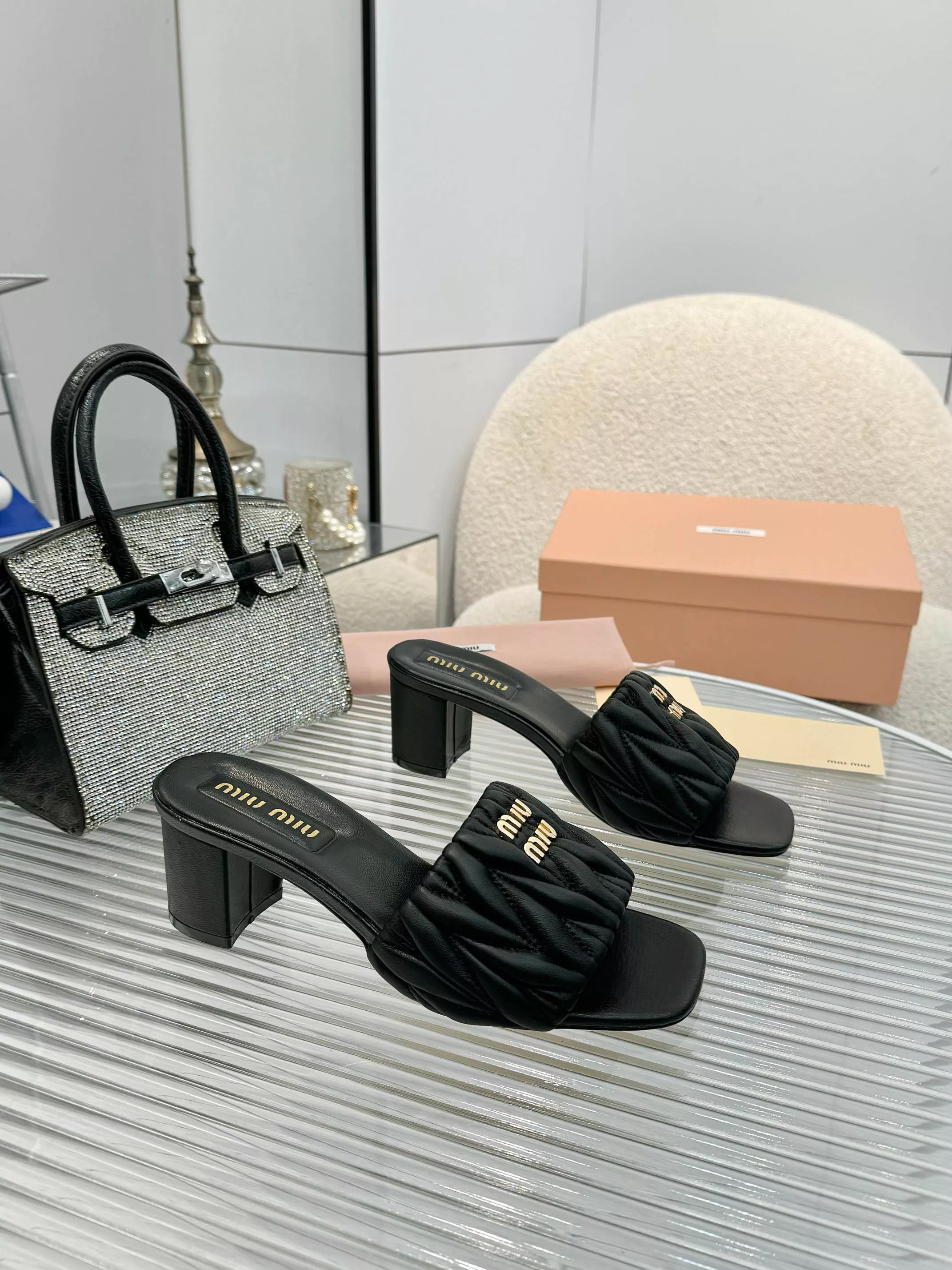 MIU MIU Slippers For Women Comfortable 863