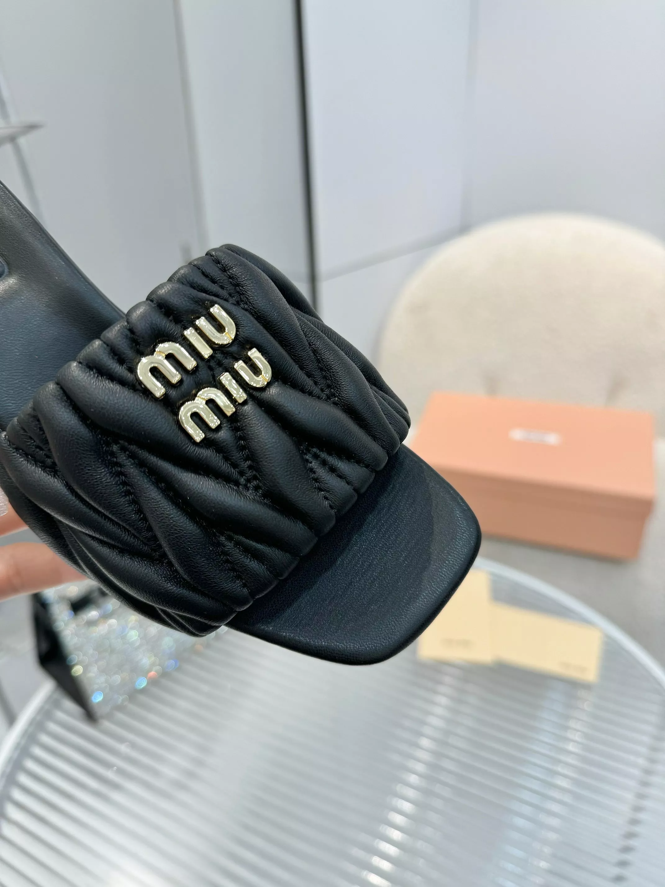 MIU MIU Slippers For Women Comfortable 863