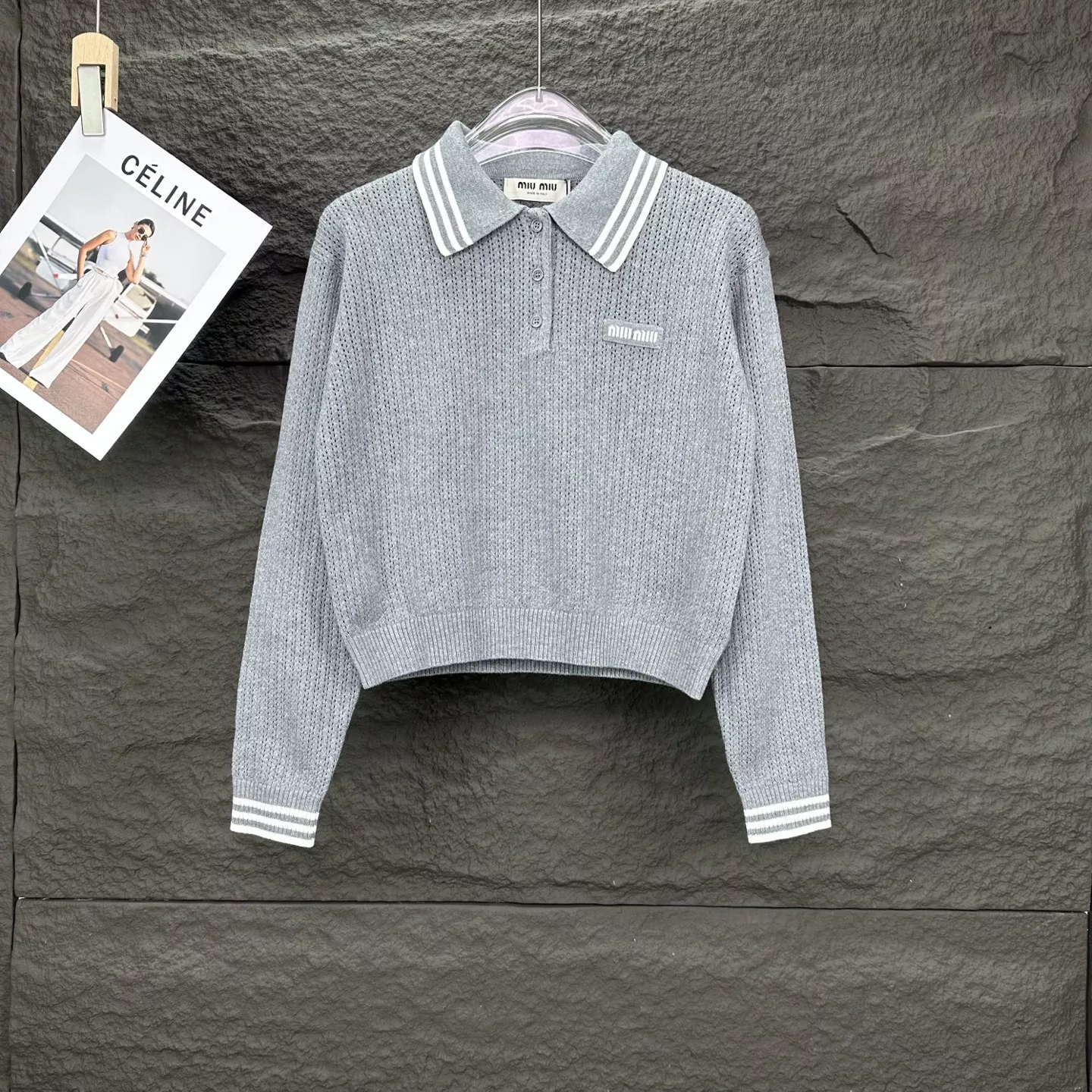 MIU MIU Sweater Long Sleeved For Women Reliable 1921