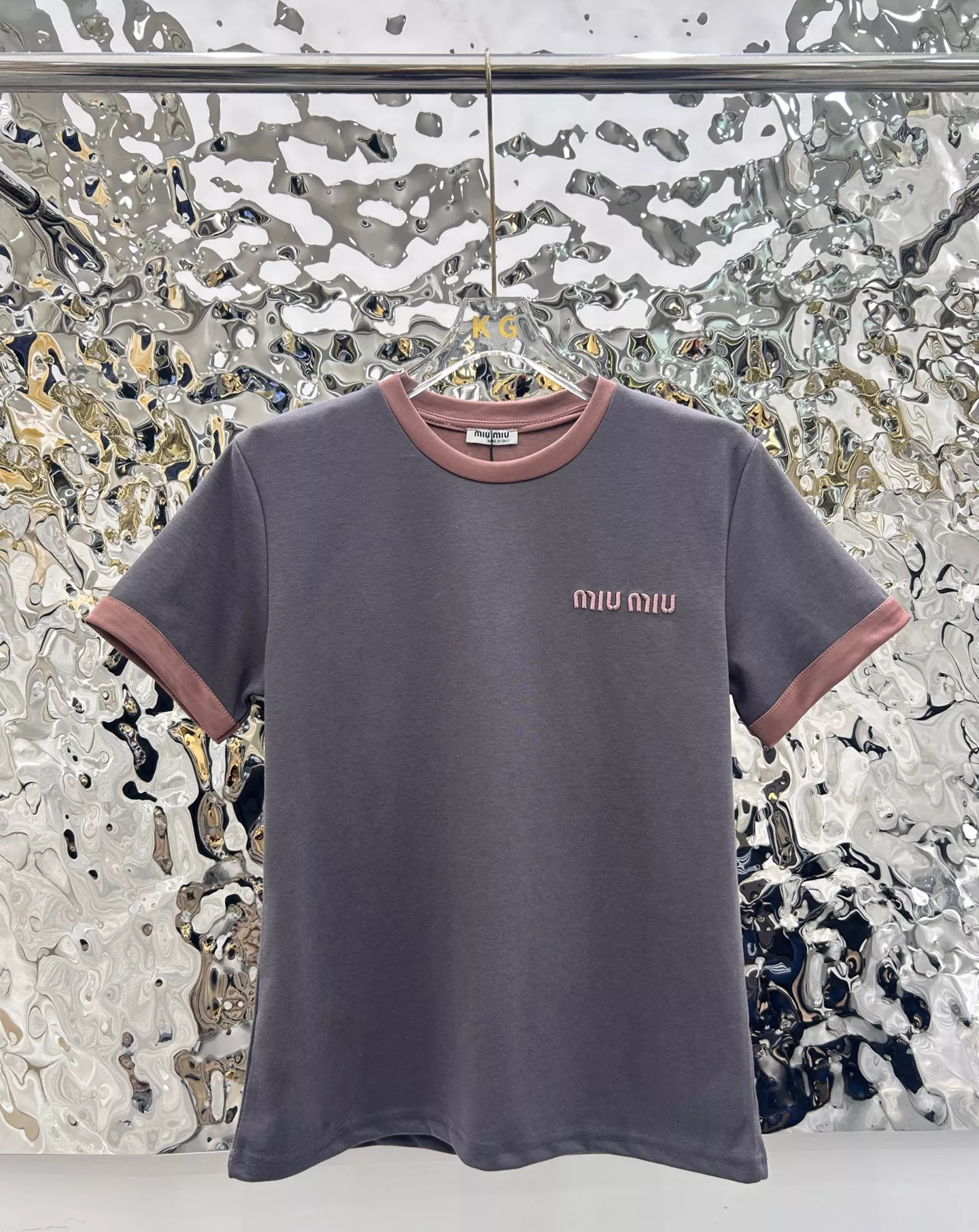 MIU MIU Tracksuits Short Sleeved For Women Stylish 9237