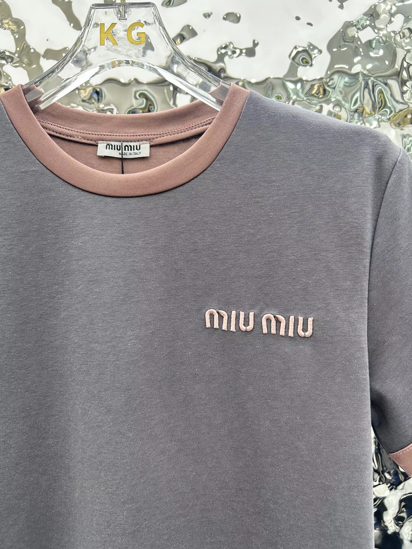 MIU MIU Tracksuits Short Sleeved For Women Stylish 9237